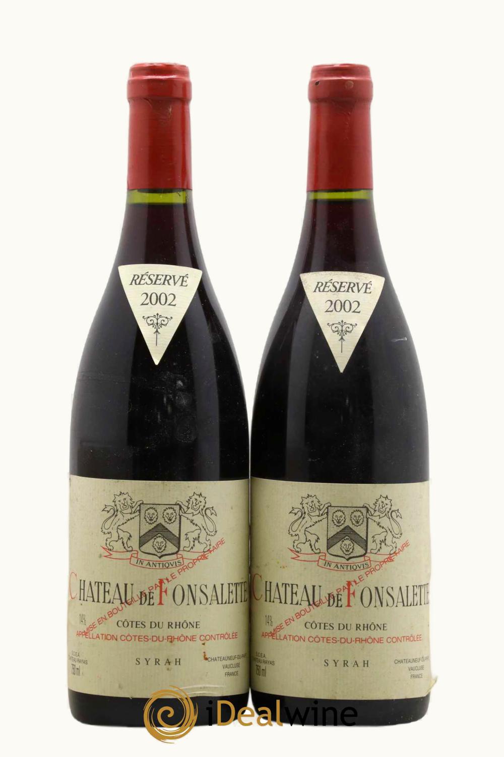 Domaine de Fonsalette Domaine de Fonsalette Côte du Rhône Réserve, 2002 UZ0693536