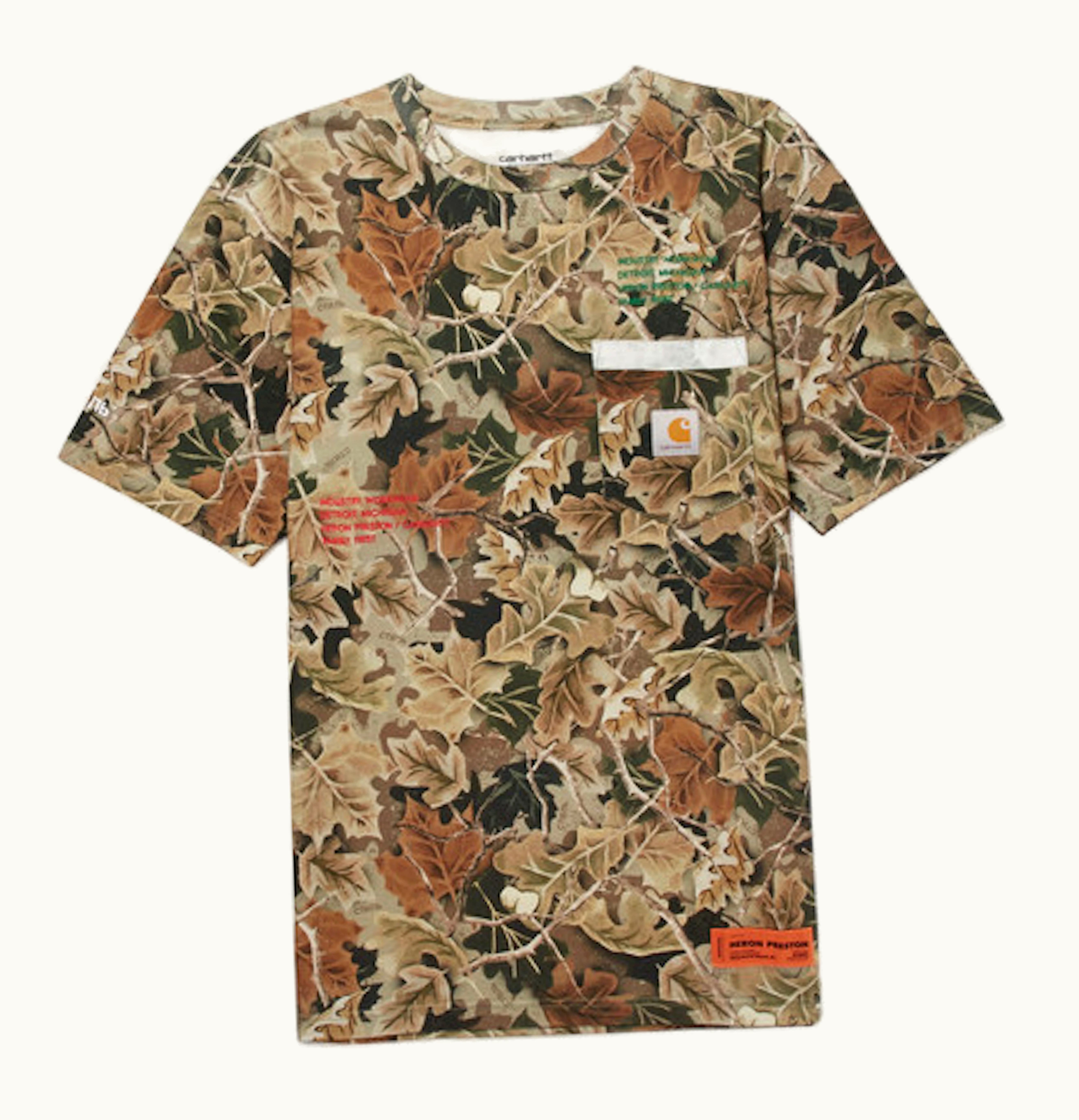 Heron Preston Heron Preston x Carhartt Oversized CTNMB Embroidered T Shirt Camo Multicolor