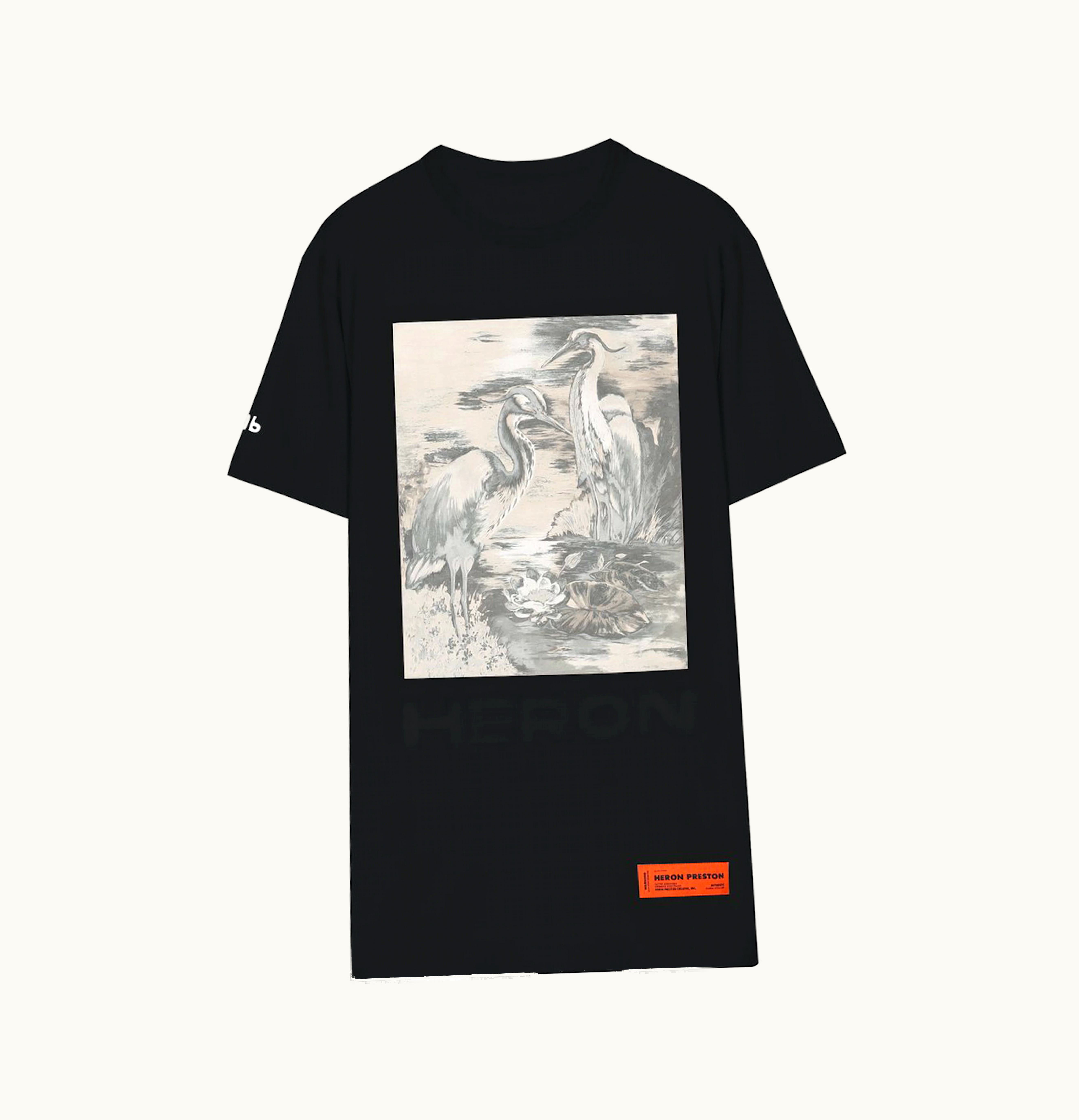 Heron Preston Heron Preston White Bird Printed T Shirt Black
