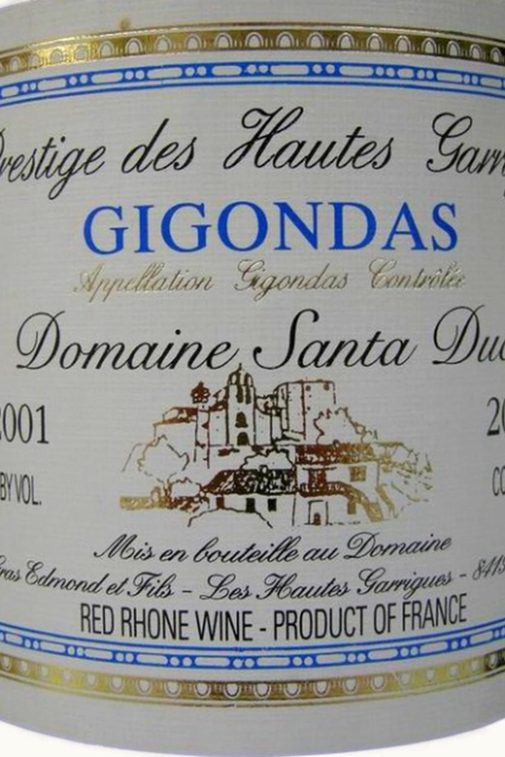 Domaine Santa Duc Domaine Santa Duc Les Hauts Garrigues Gigondas, 2001