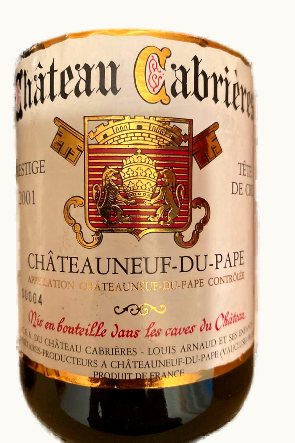 Château Cabrières Château Cabrières Châteauneuf-du-Pape, 2001