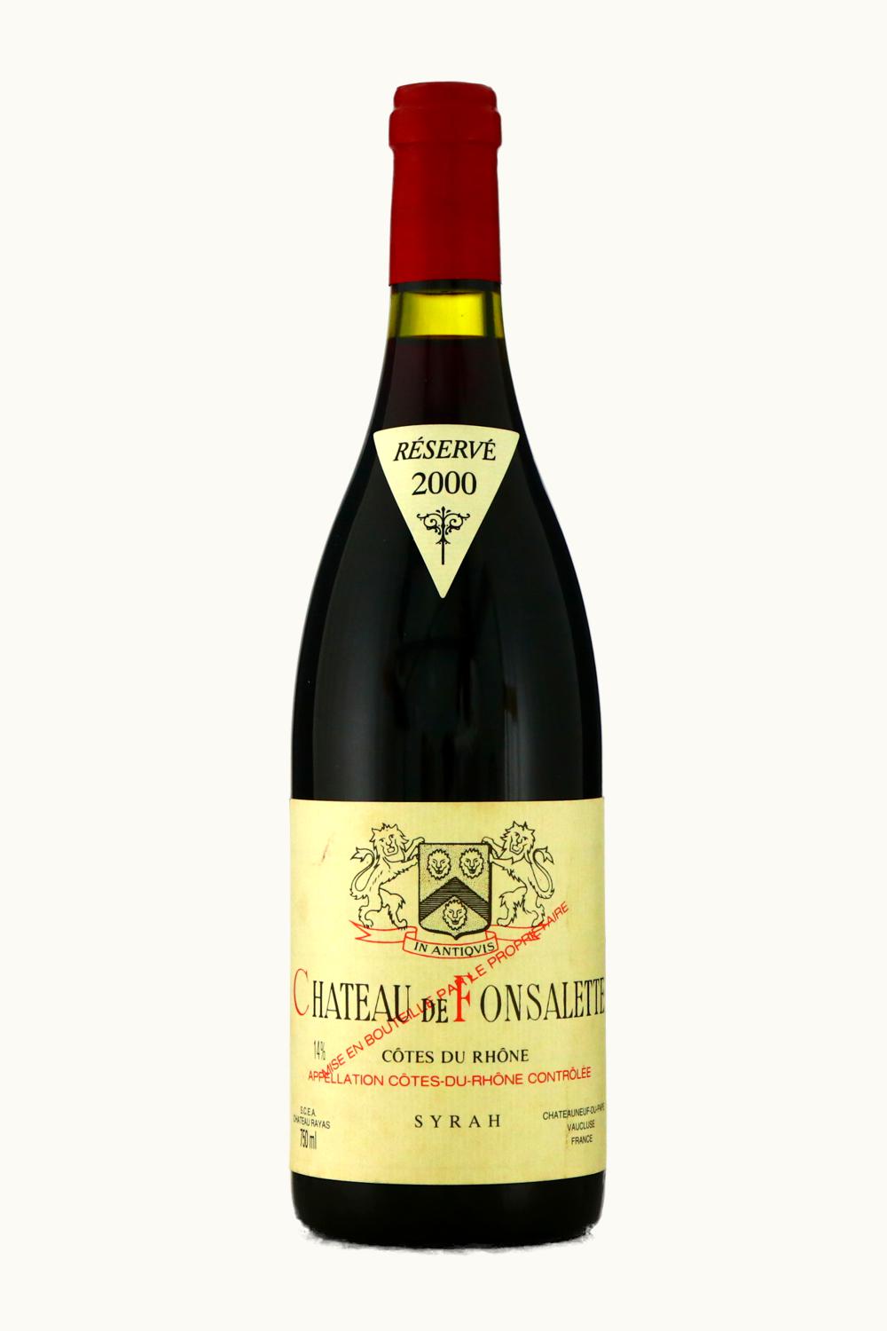 De Fonsalette De Fonsalette Réserve Côtes du Rhône, 2000