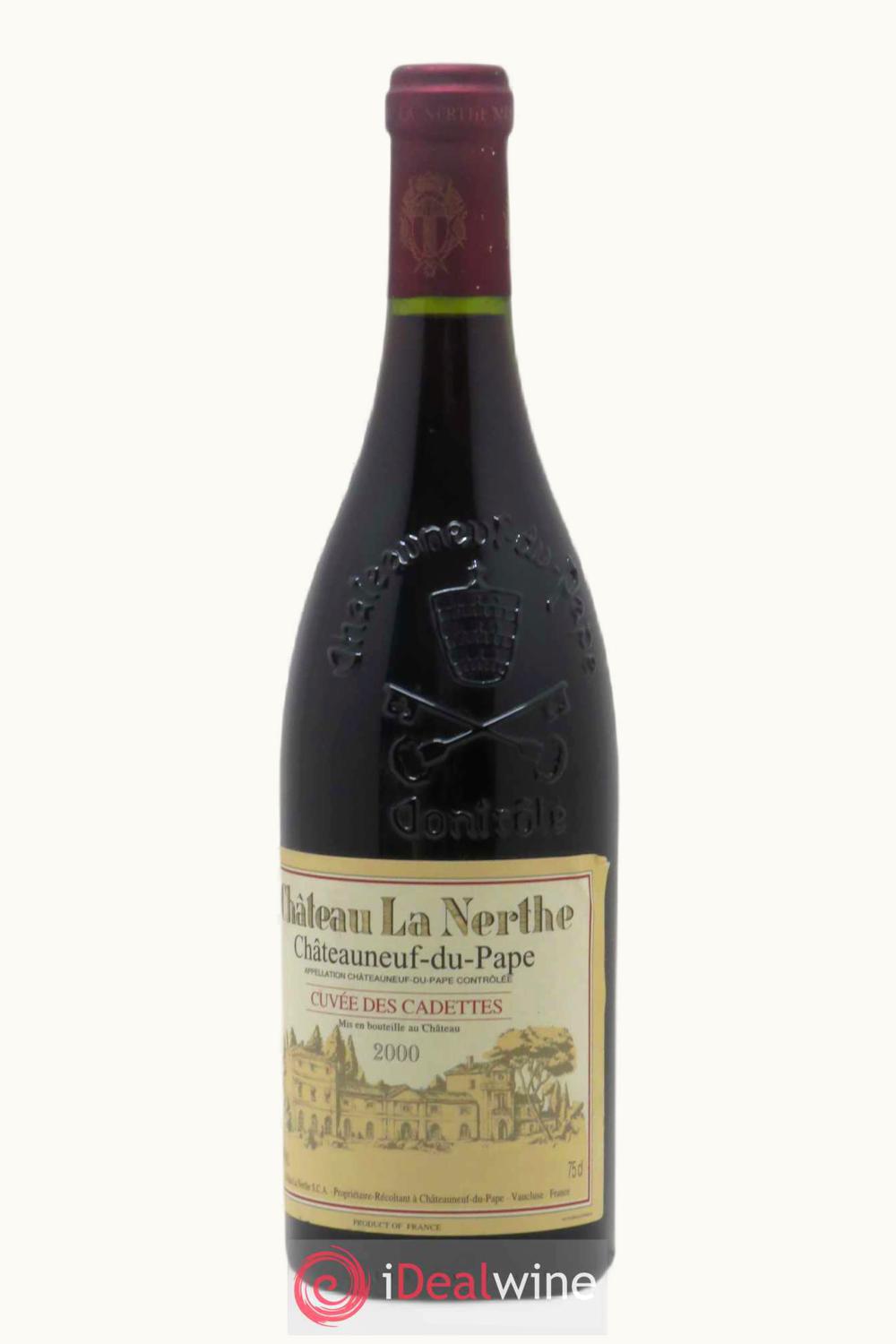 Château La Nerthe La Nerthe Cuvée des Cadettes Châteauneuf-du-Pape, 2000