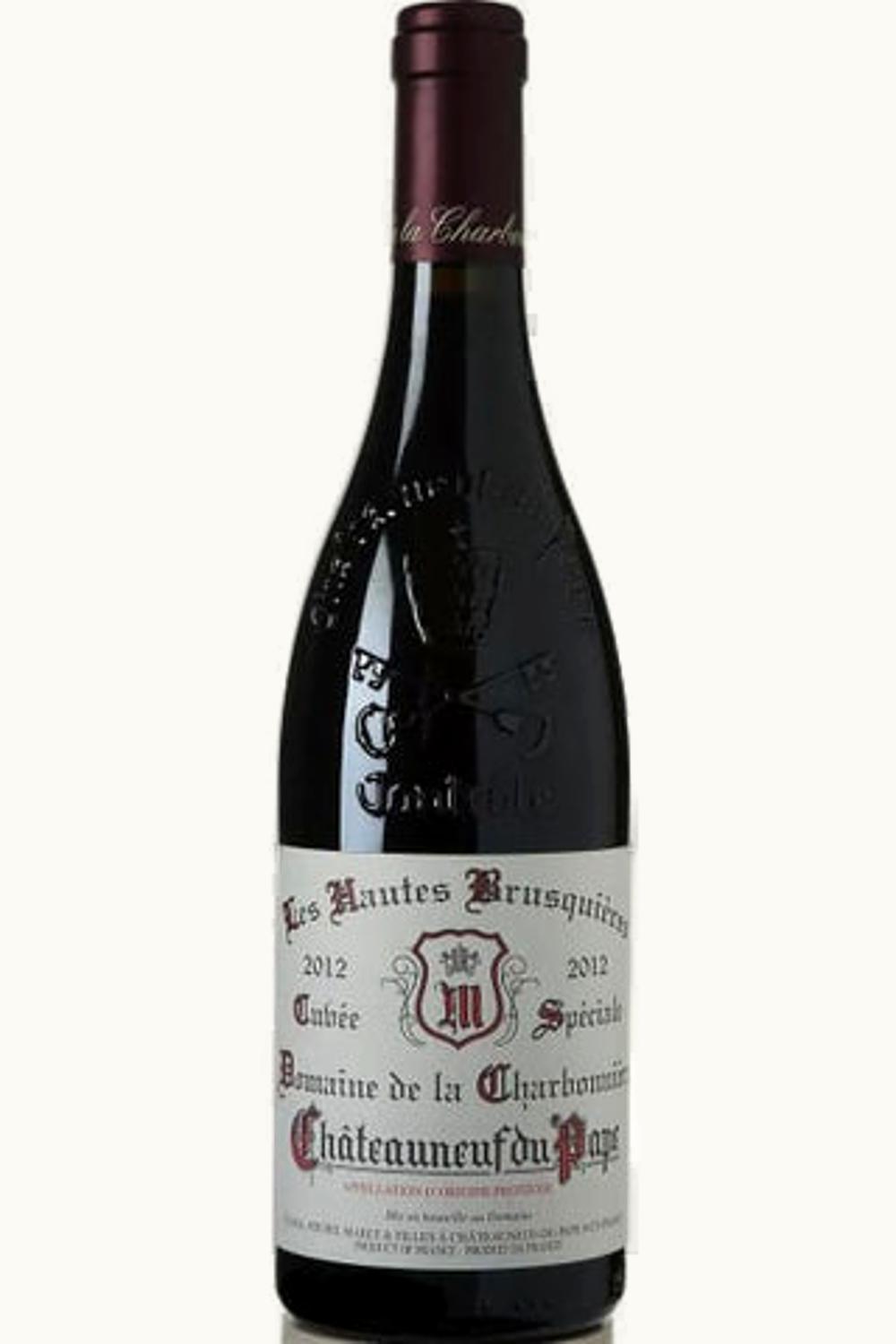 Domaine de la Charbonnière Domaine de la Charbonnière Les Hauts Brusquières Cuvée Spéciale Châteauneuf-du-Pape, 2000