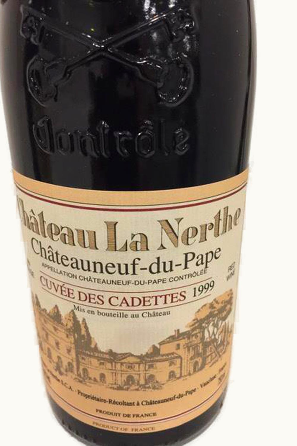 Château La Nerthe La Nerthe Cuvée des Cadettes Châteauneuf-du-Pape, 1999