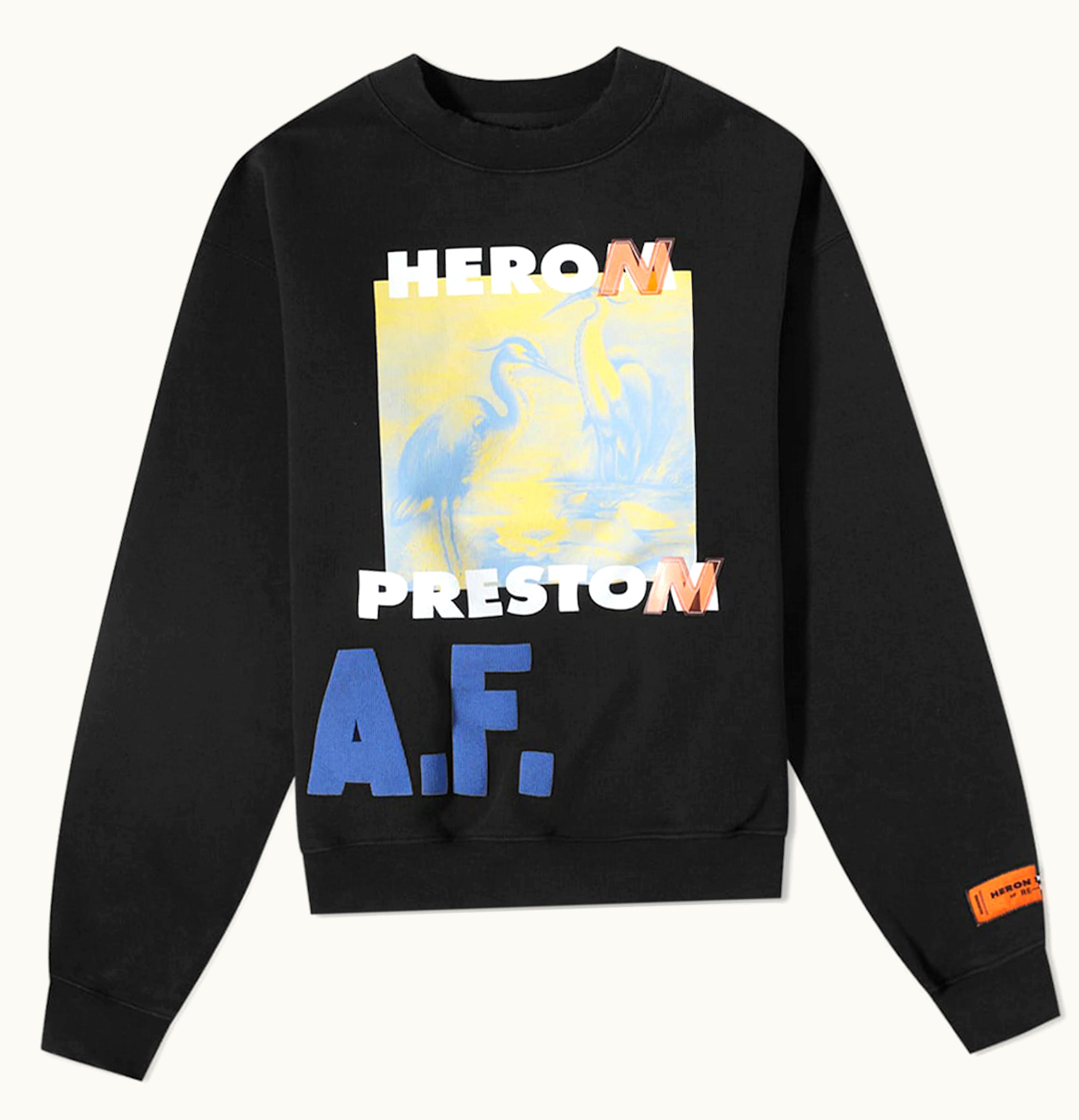 Heron Preston Heron Preston AF Authorised Oversized Crewneck Black Multi