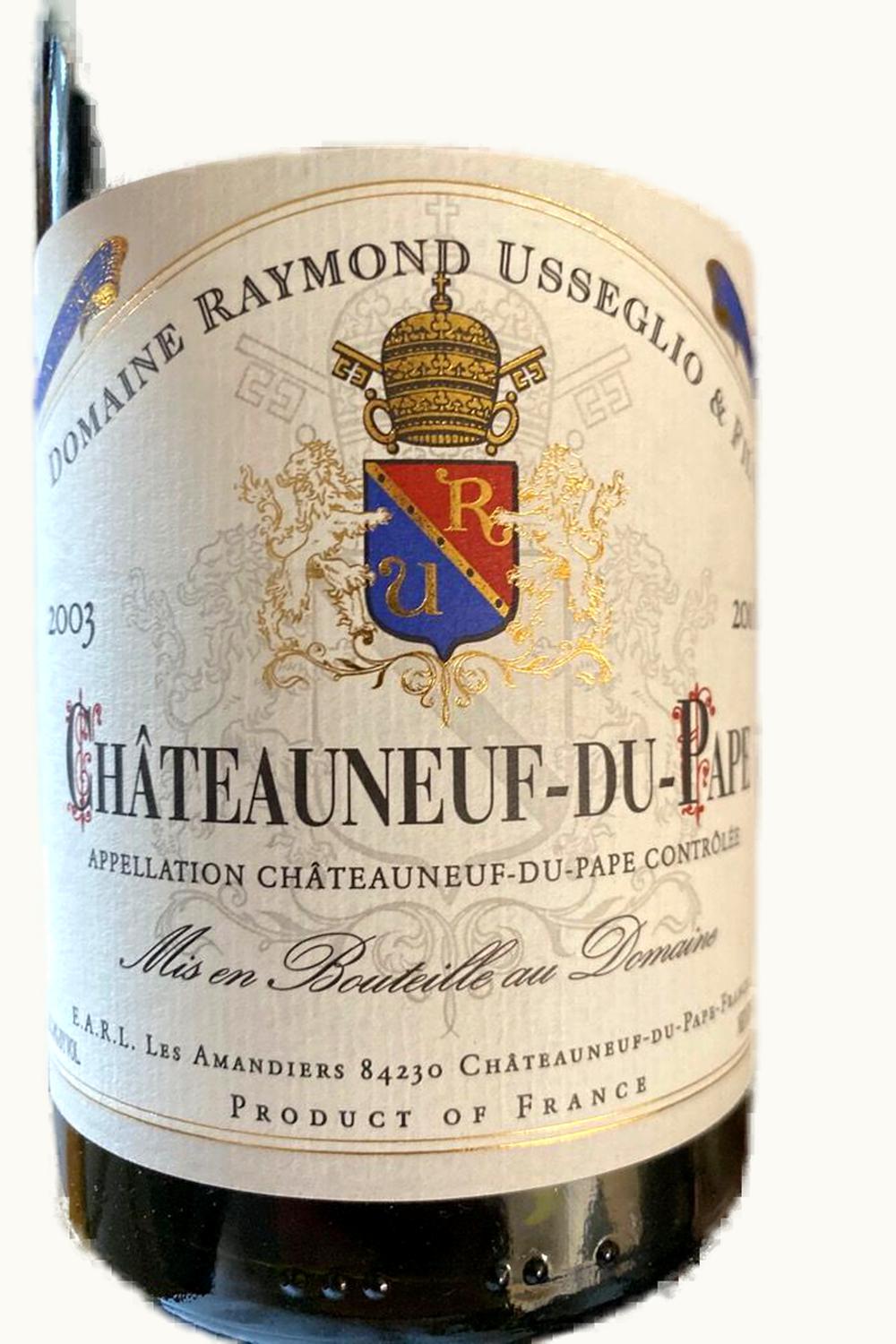 Domaine Raymond Usseglio Domaine Raymond Usseglio Châteauneuf-du-Pape, 1999