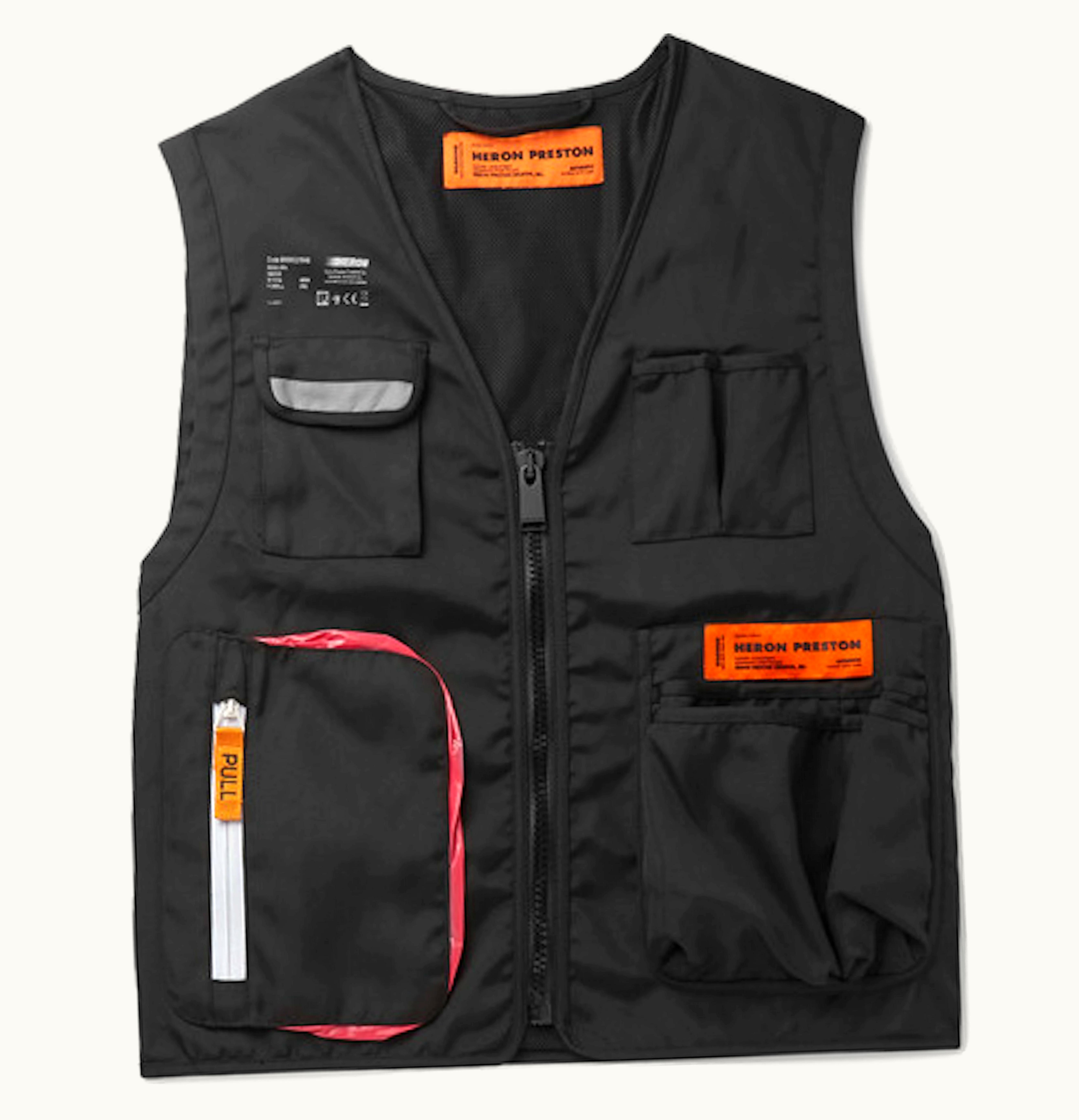 Heron Preston Heron Preston Reflective Gilet Vest Black
