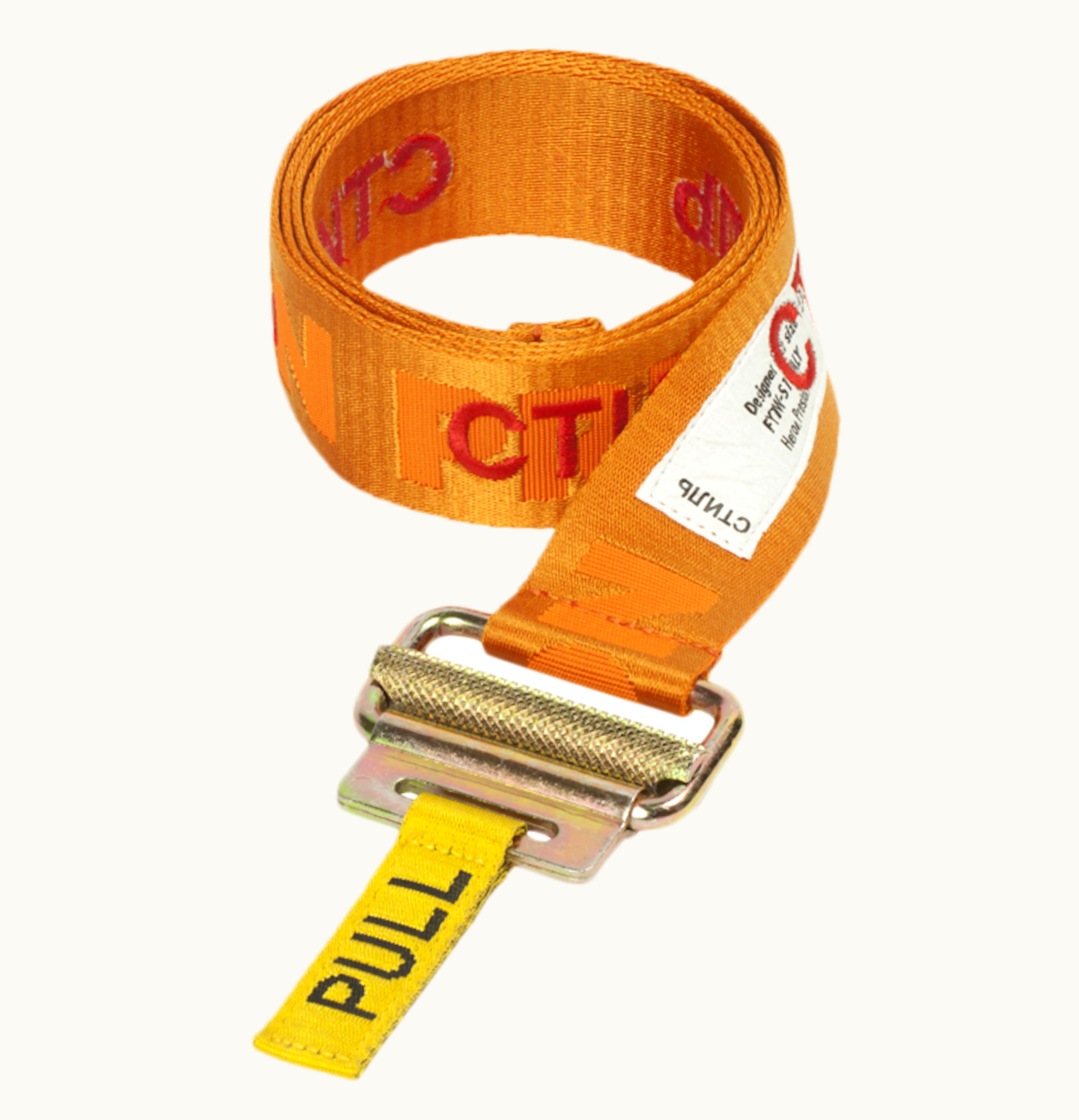 Heron Preston Heron Preston Jacquard CTNMB Tape Belt SS19 Orange