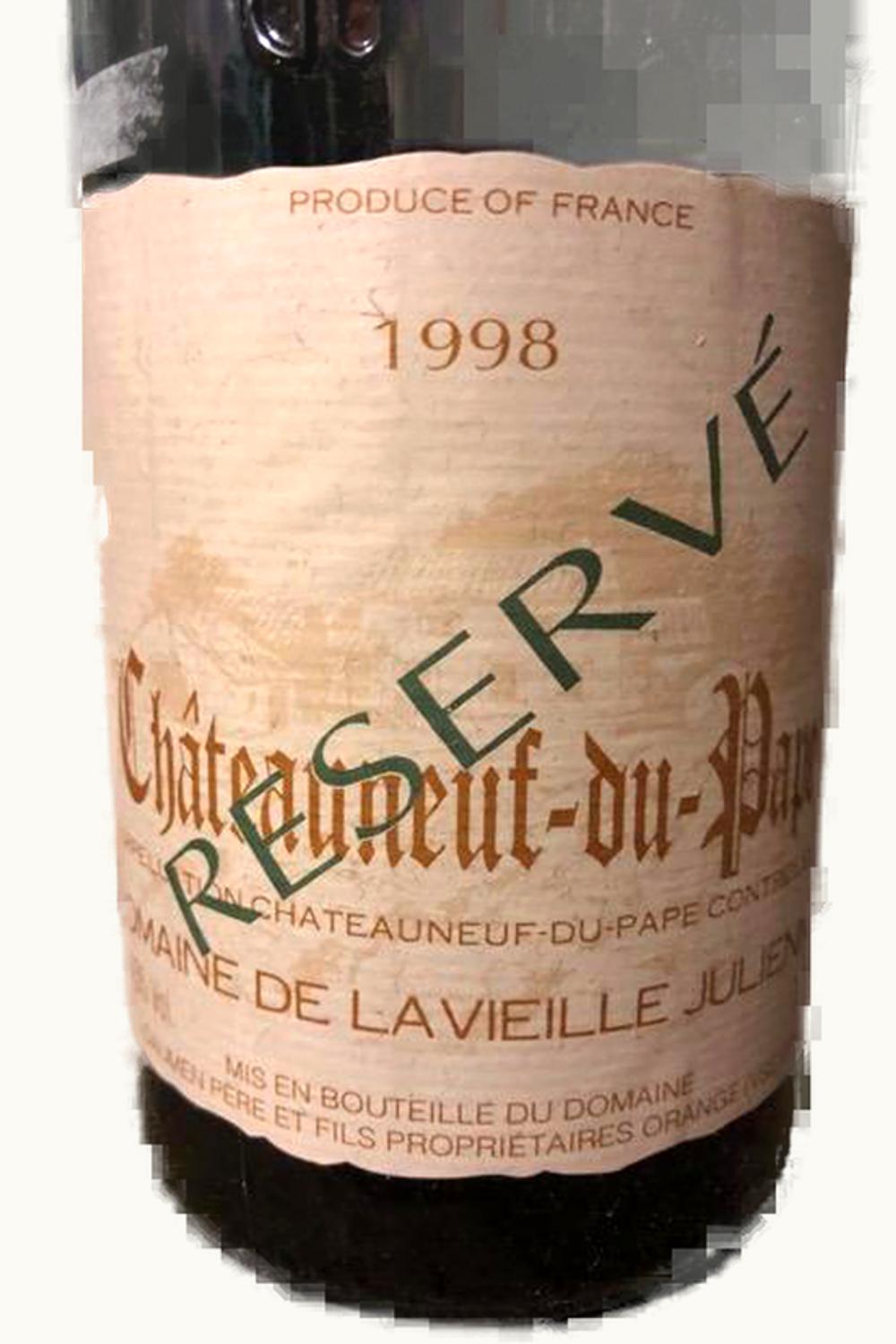 Domaine de la Vieille Julienne Domaine de la Vieille Julienne Réserve Châteauneuf-du-Pape, 1998