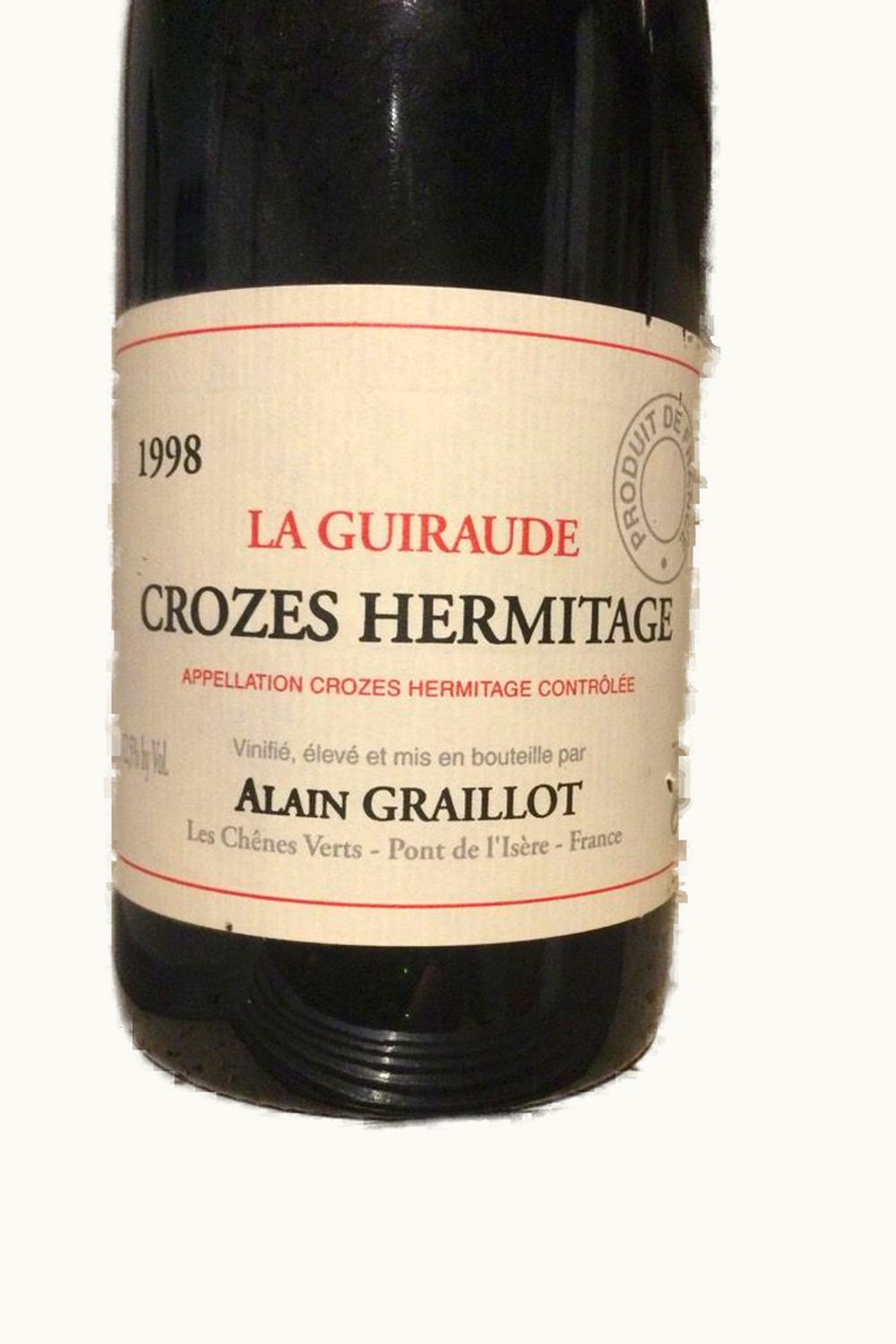 Domaine Alain Graillot La Guiraude Crozes-Hermitage, 1998