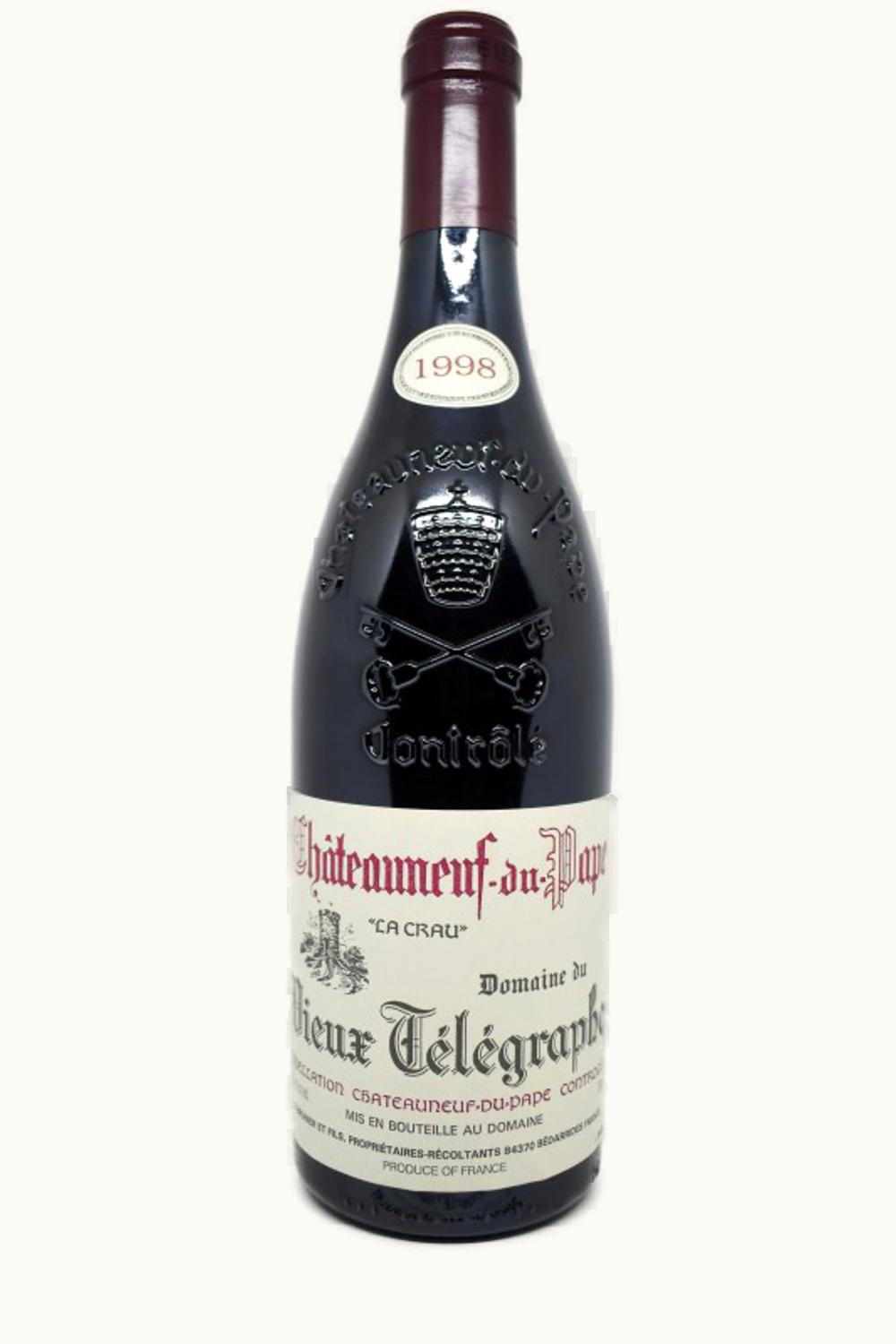 Domaine du Vieux Télégraphe Domaine du Vieux Télégraphe La Crau Blanc Châteauneuf-du-Pape, 1998