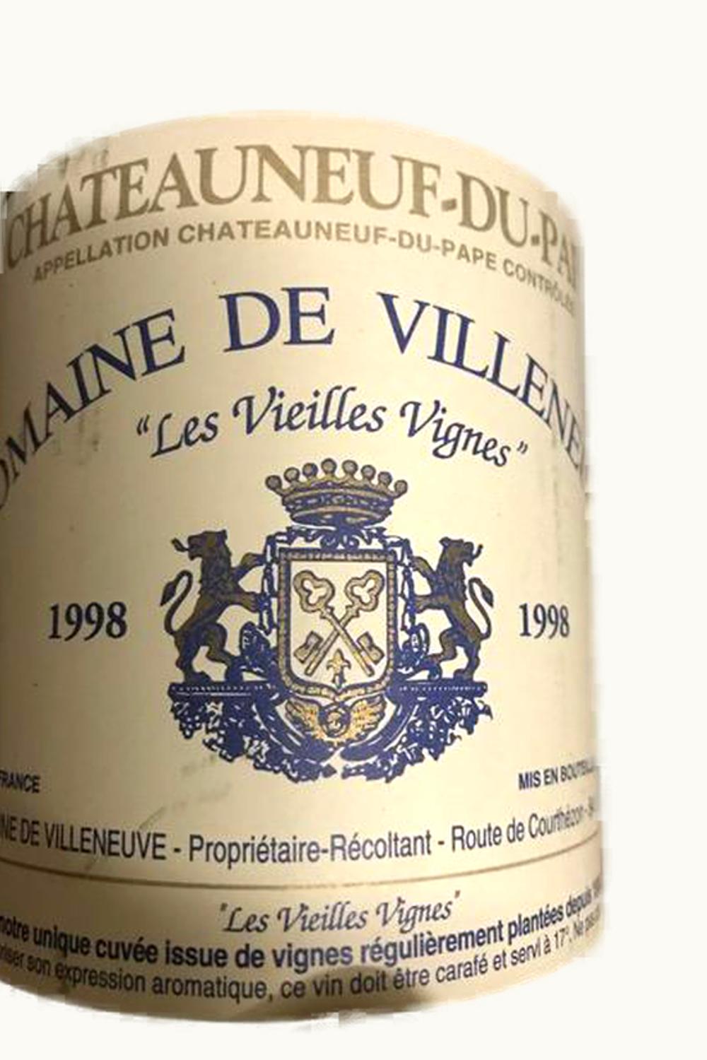 Domaine de Villeneuve Domaine de VIlleneuve Les Vieilles Vignes Châteauneuf-du-Pape, 1998