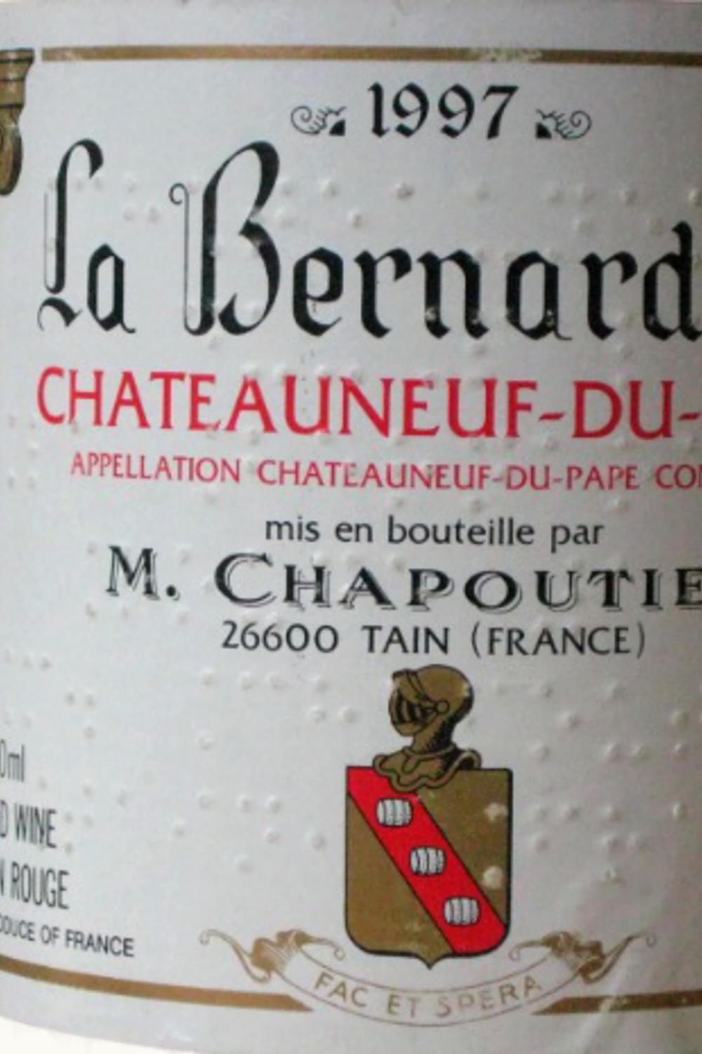 M. Chapoutier M. Chapoutier La Bernardine Châteauneuf-du-Pape, 1997