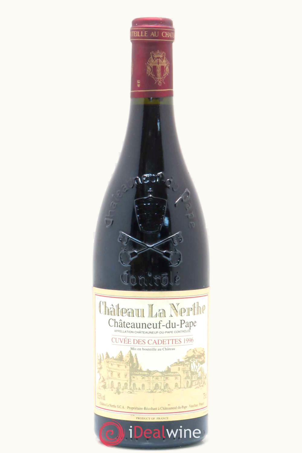 Château La Nerthe La Nerthe Cuvée des Cadets Châteauneuf-du-Pape, 1996