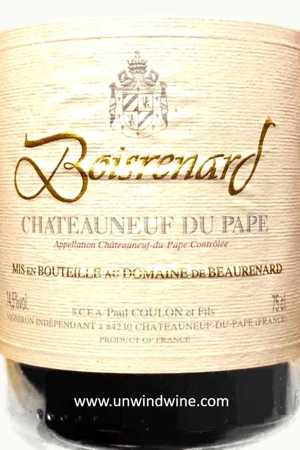 Domaine de Beaurenard Domaine de Beaurenard Boisrenard Châteauneuf-du-Pape, 1996