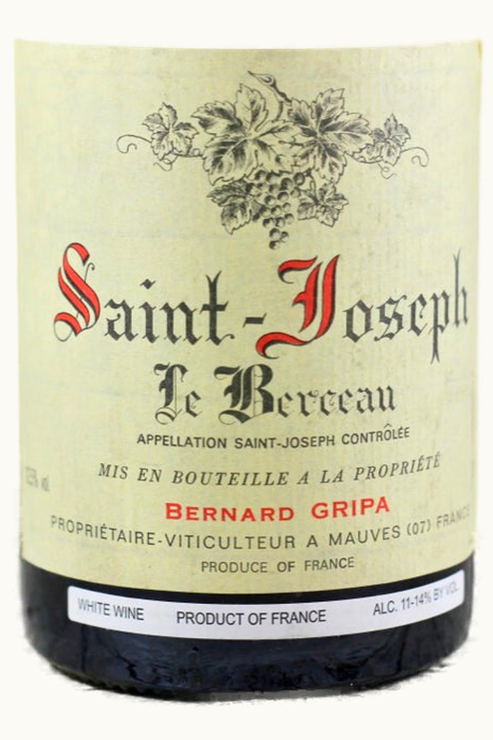 Domaine Bernard Gripa Le Berceau Blanc St. Joseph, 1996
