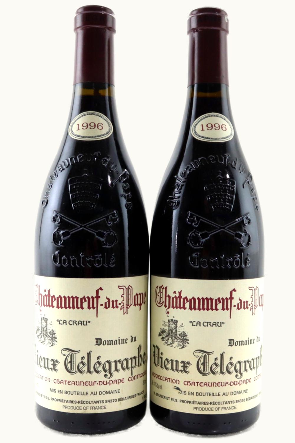 Domaine du Vieux Télégraphe Domaine du Vieux Télégraphe Châteauneuf-du-Pape La Crau, 1996