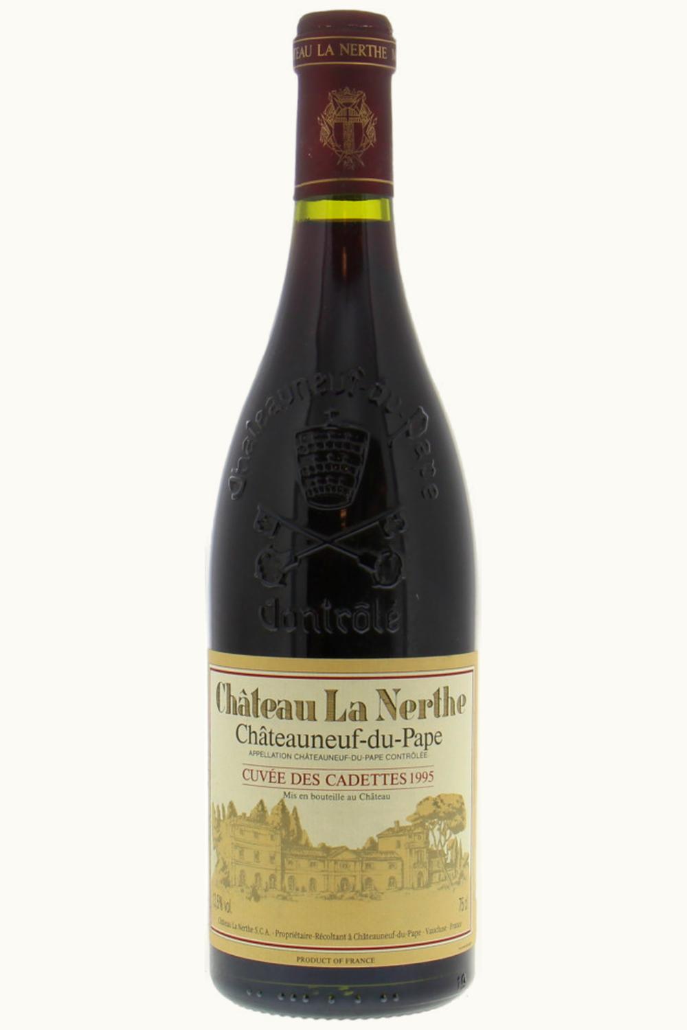 Château La Nerthe La Nerthe Cuvée des Cadets Châteauneuf-du-Pape, 1995