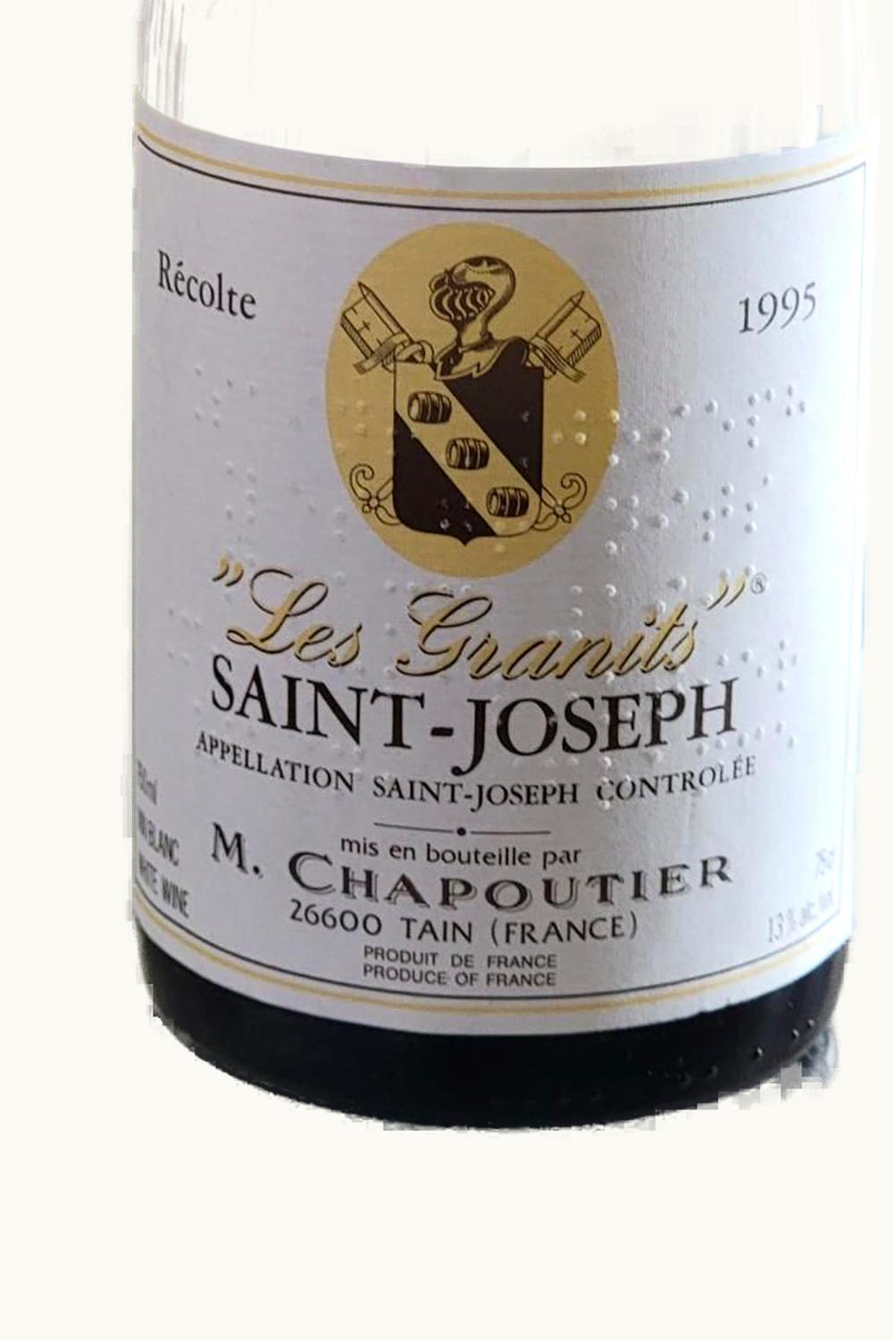 M. Chapoutier M. Chapoutier Blanc Les Granit St Joseph Rhone France, 1995