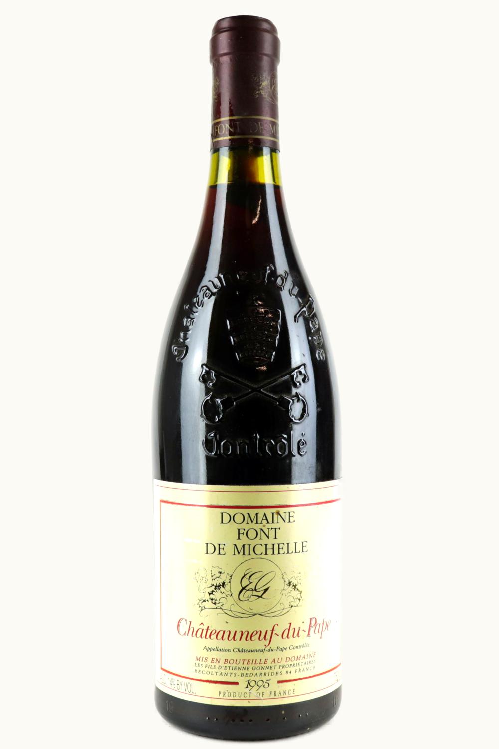 Domaine Font de Michel Domaine Font de Michel Chateauneuf du Pape Rhone France, 1995