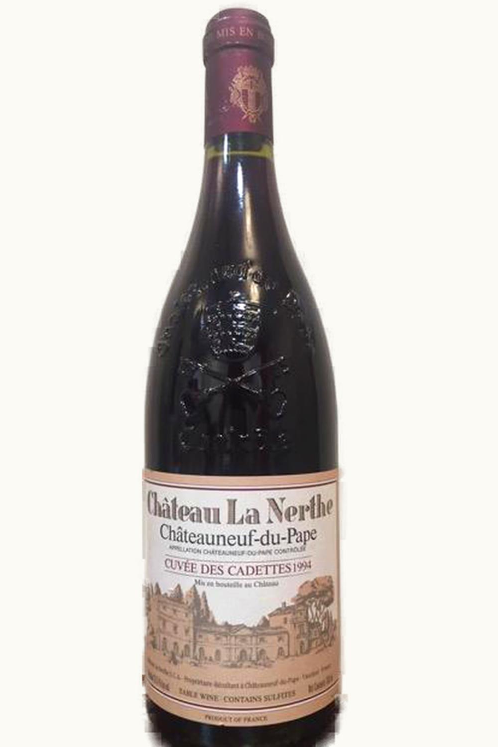 Château La Nerthe La Nerthe Cuvee de Cadet Chateauneuf du Pape Rhone France, 1994