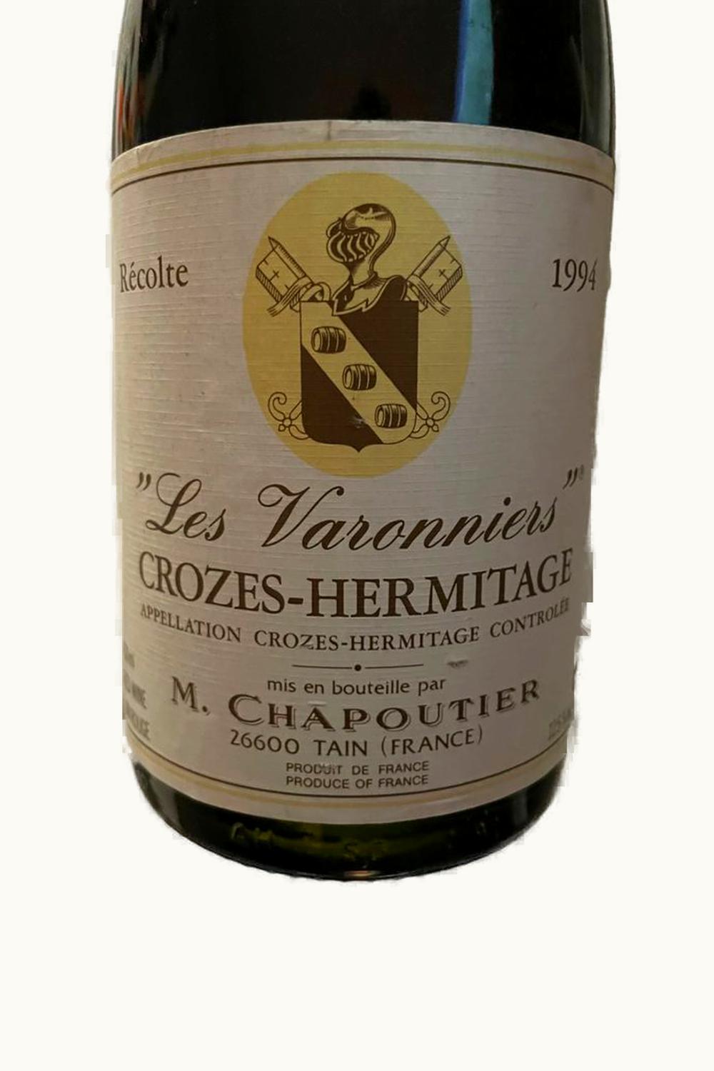 M. Chapoutier M. Chapoutier Croze Ermitage Les Varonniers Hermitage Rhone France, 1994