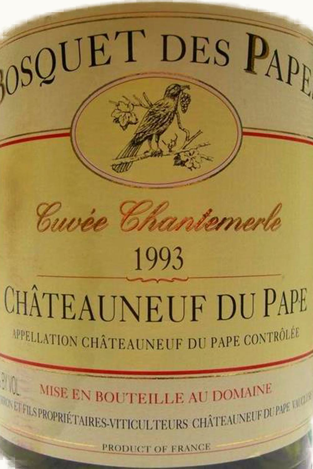 Domaine Bosquet des Papes Domaine Bosquet des Papes Chateauneuf du Cuvee Grenache Rhone France, 1993