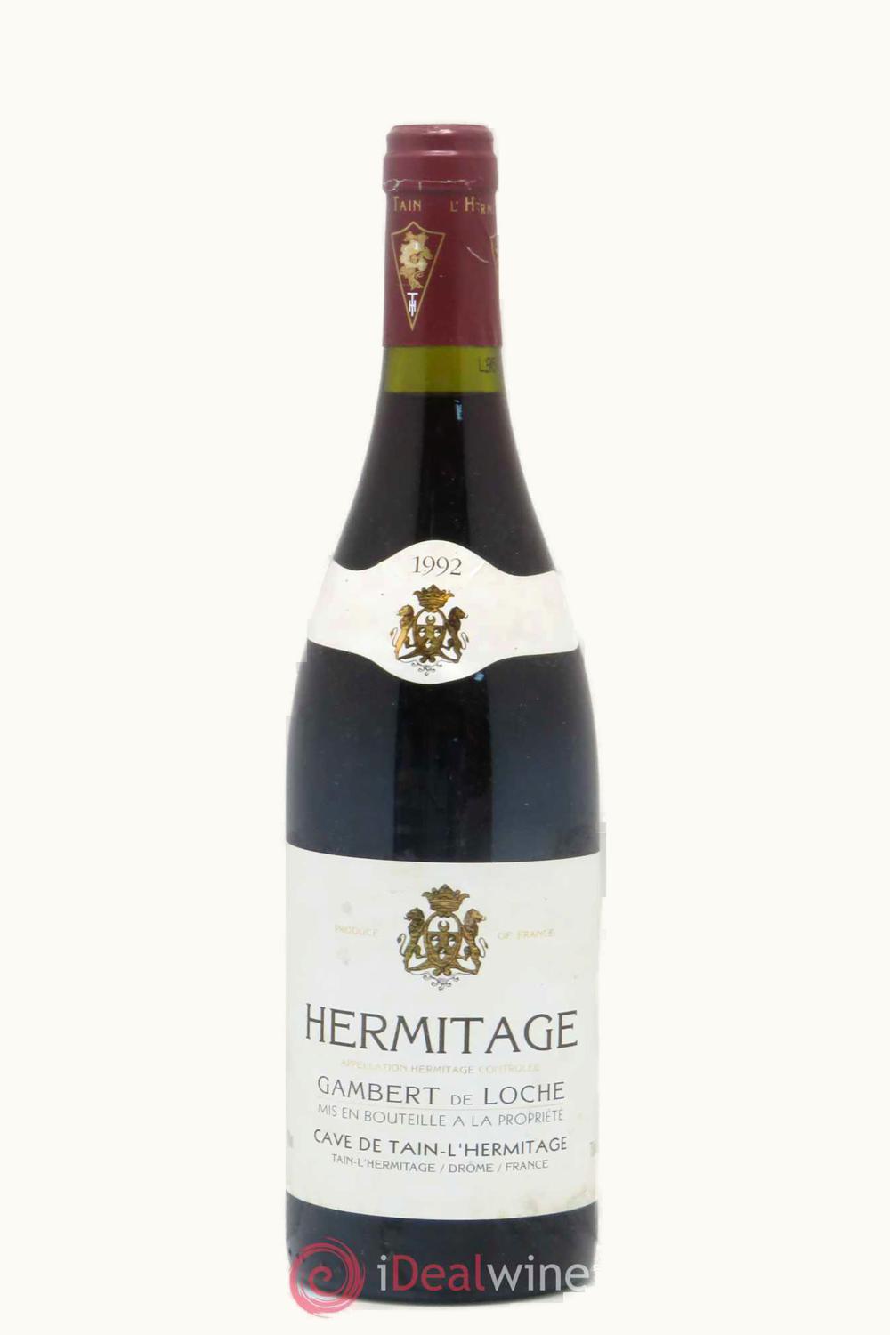 Cave de Tain Cave de Tain Gambert Loche Rouge Hermitage Rhone France, 1992