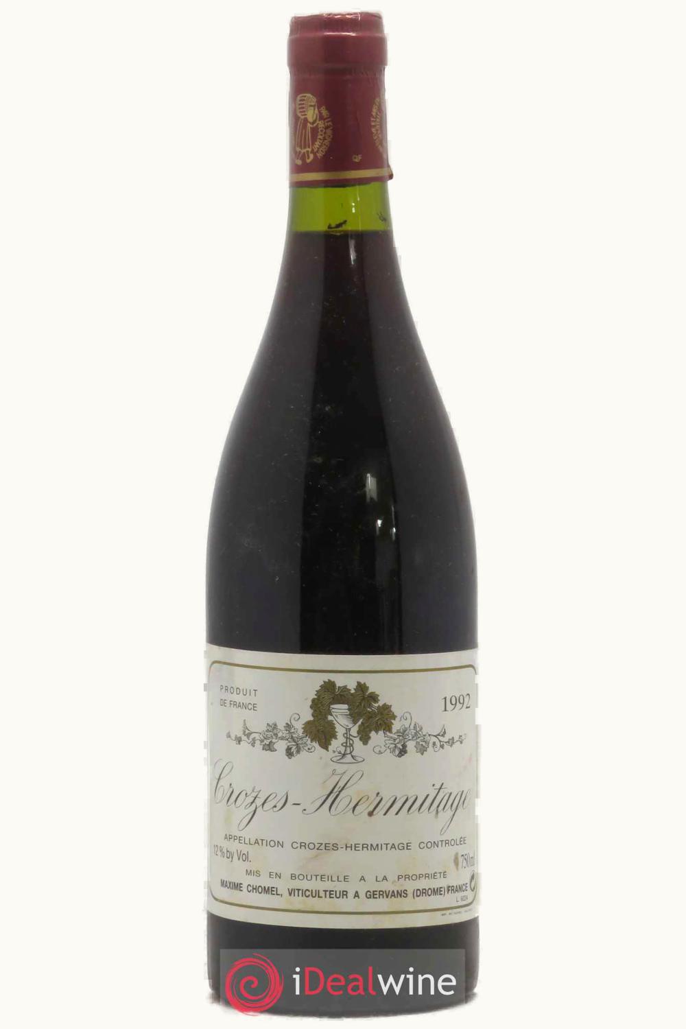 Domaine Maxi Chomel Domaine Maxi Chomel Croze Hermitage Rhone France, 1992