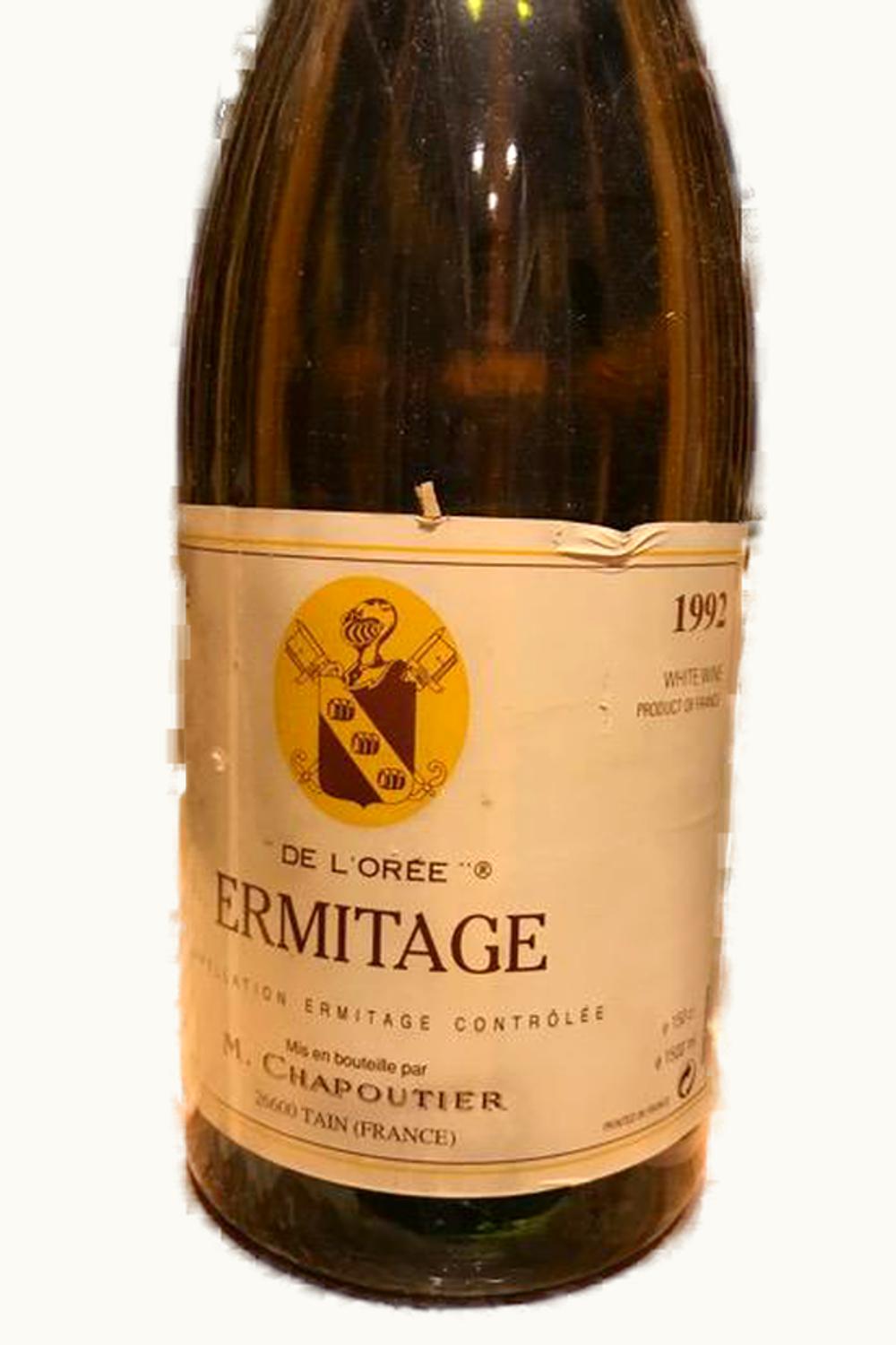 M. Chapoutier M. Chapoutier Ermitage de l'Oree Blanc Hermitage Rhone France, 1992