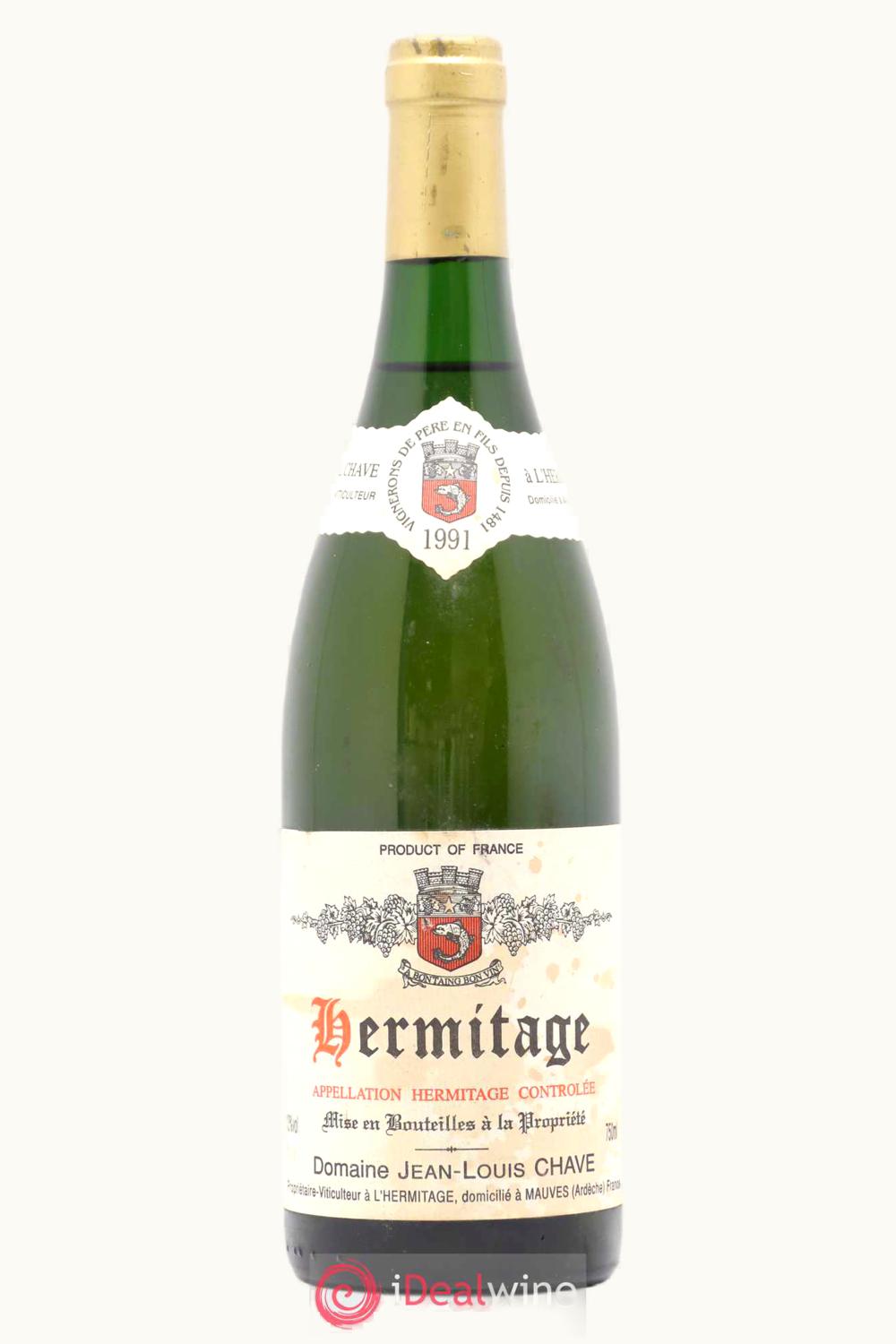 Domaine Jean Louis Chave Hermitage Rhone France, 1991