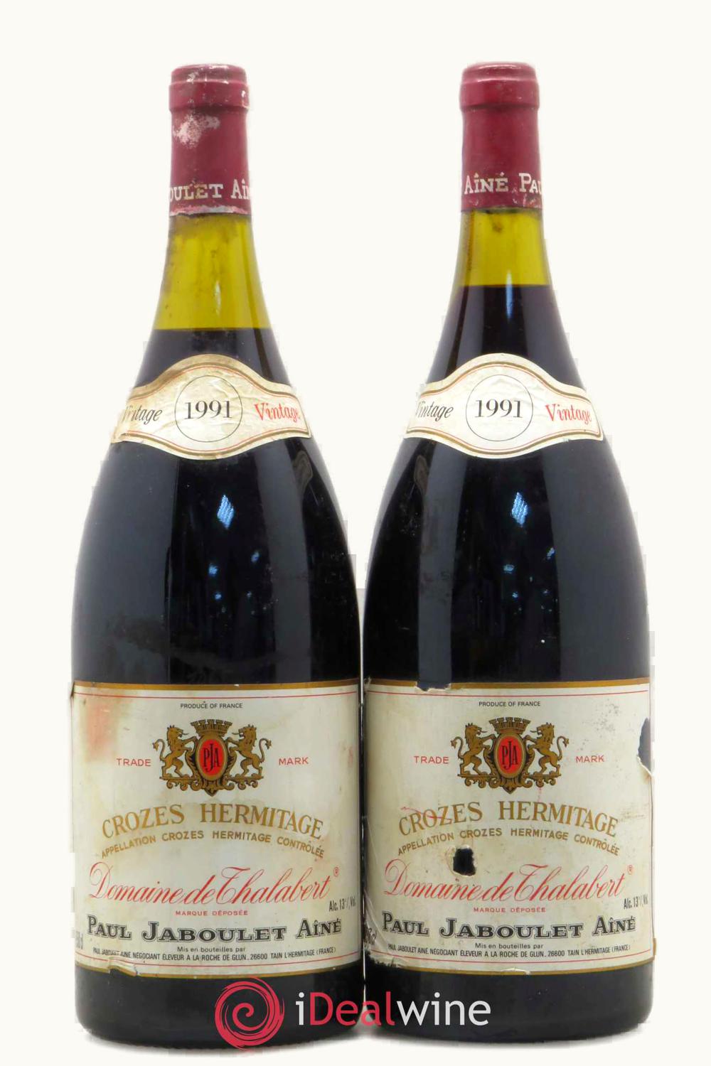 Paul Jaboulet Aîné Paul Jaboulet Aîné Dom de Thalabert Croze Hermitage Rhone France, 1991