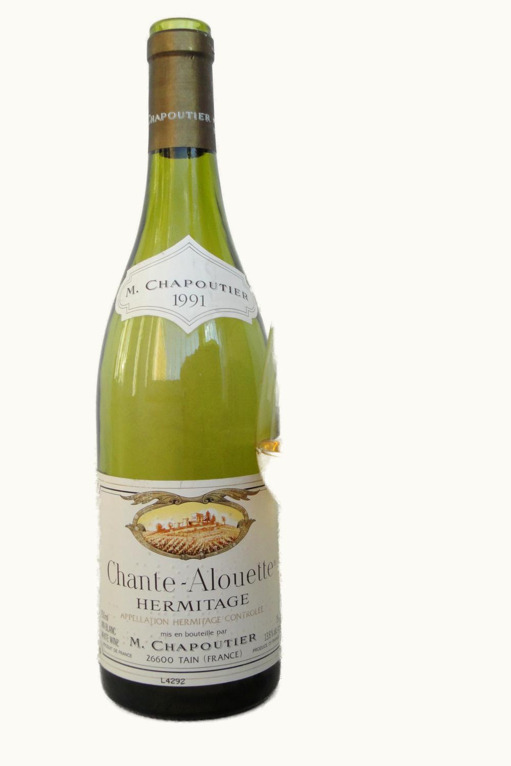 M. Chapoutier M. Chapoutier Chante Alouet Hermitage Rhone France, 1991