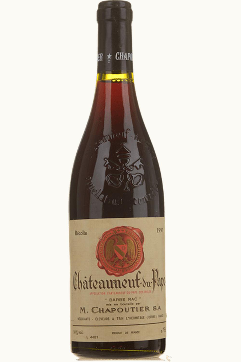 M. Chapoutier M. Chapoutier Barbe Rac Chateauneuf du Pape Rhone France, 1991