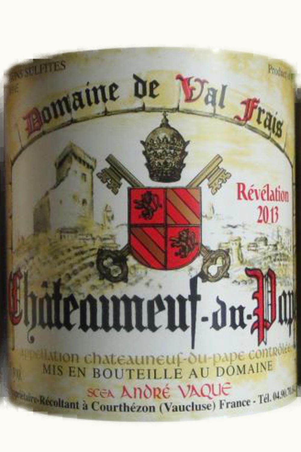 Domaine de Val Fraise Domaine de Val Fraise Chateauneuf du Pape Rhone France, 1991