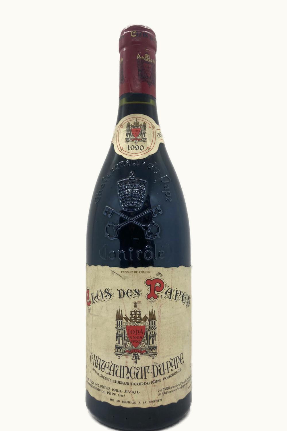 Paul Avril Clos de Pape Chateauneuf du Rhone France, 1990