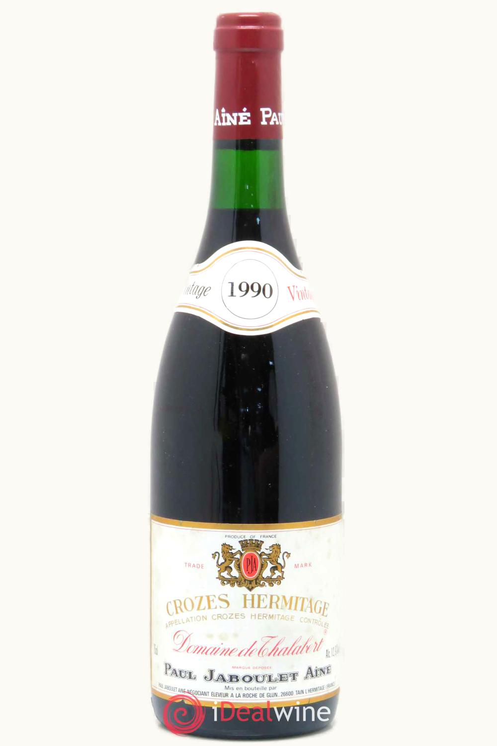Paul Jaboulet Aîné Paul Jaboulet Aîné Dom de Thalabert Croze Hermitage Rhone France, 1990