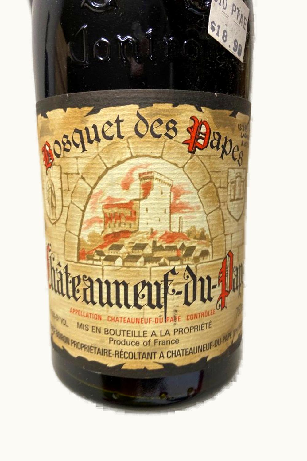 Domaine Bosquet des Papes Domaine Bosquet des Papes Chateauneuf du Cuvee Tradition Rhone France, 1990