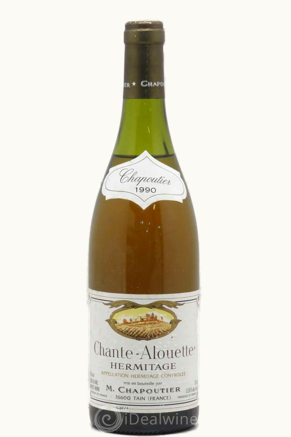 M. Chapoutier M. Chapoutier Chante Alouet Hermitage Rhone France, 1990