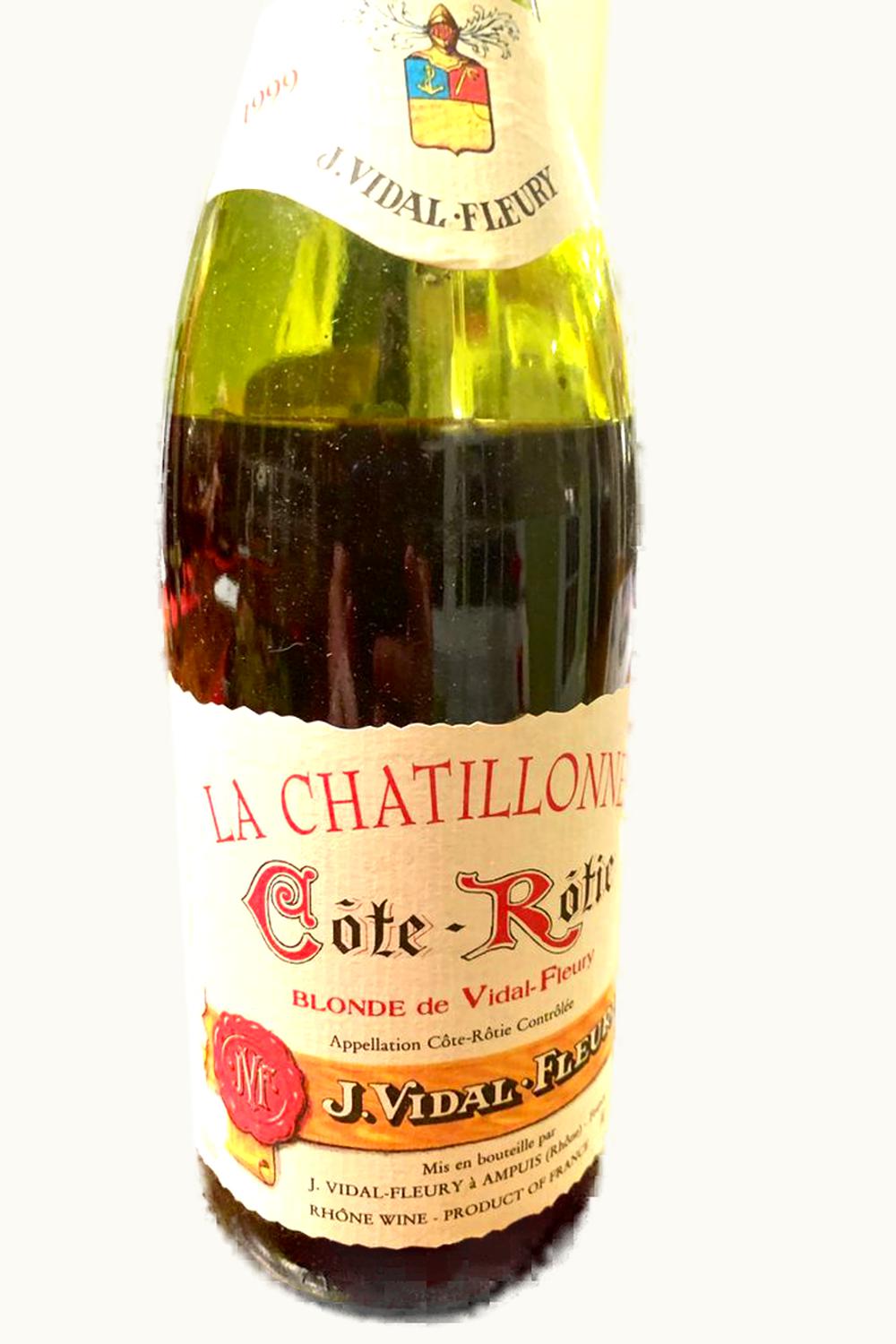 J. Vidal-Fleury J. VIdal-Fleury La Chatillon Blond Cote Rotie Rhone France, 1990