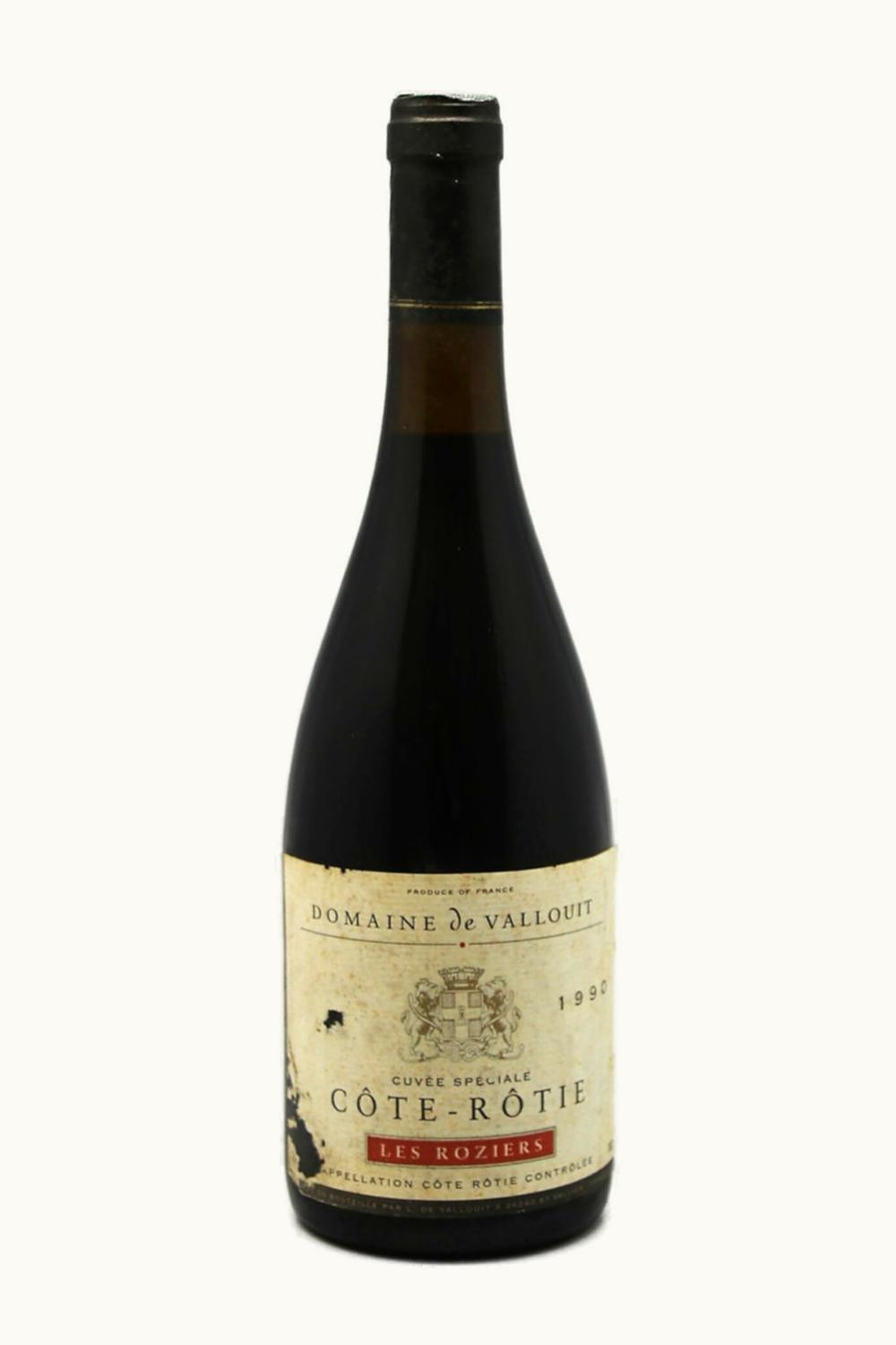 L. de Vallouit L. de Vallouit Les Rozier Cote Rotie Rhone France, 1990