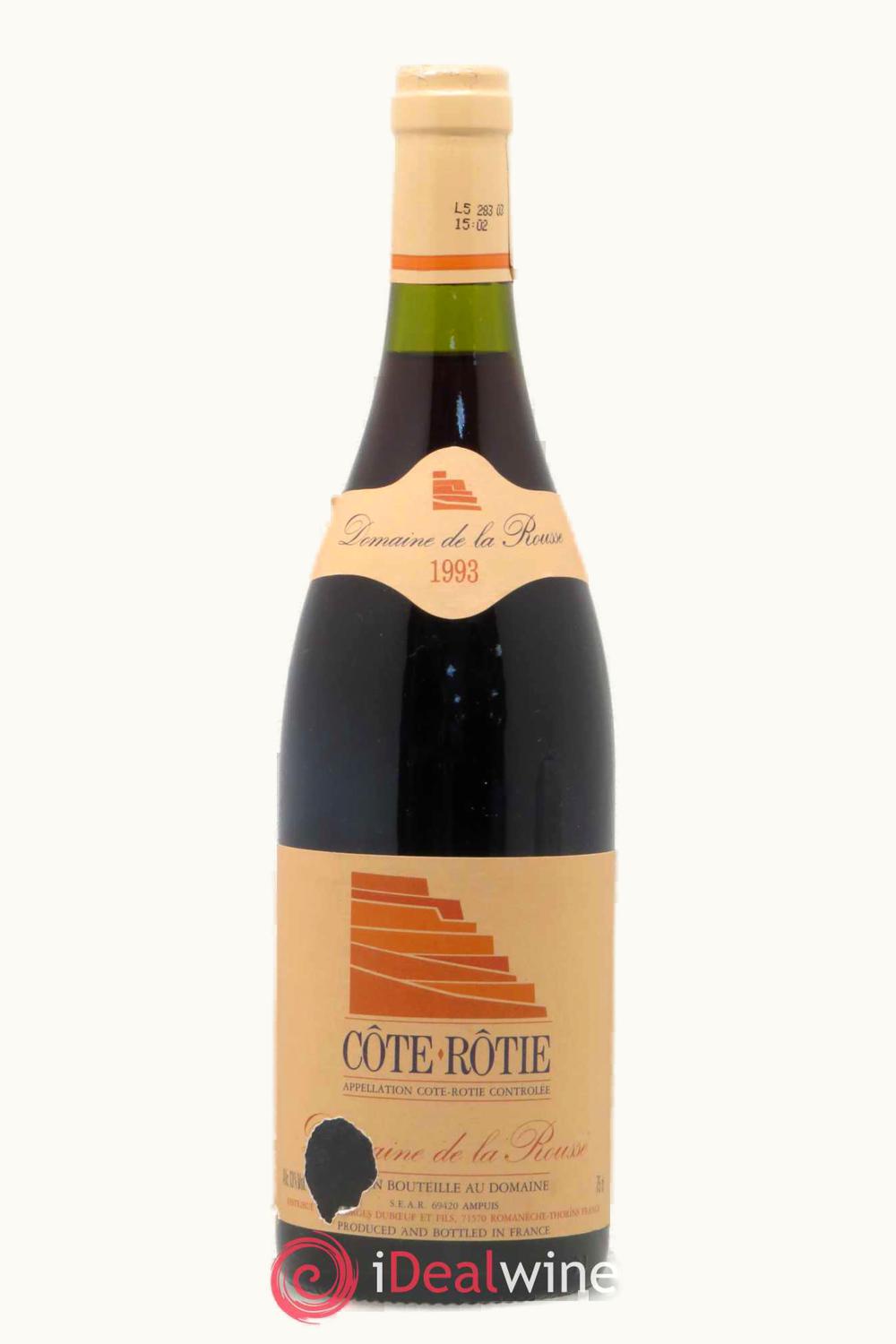 Domaine de la Rousse Domaine de la Rousse Cote Rotie Rhone France, 1990