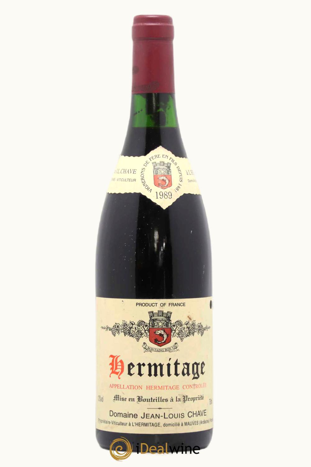 Domaine Jean-Louis Chave Domaine Jean-Louis Chave Hermitage Rhône, 1989
