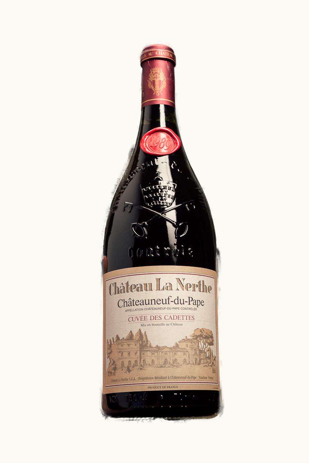Château La Nerthe La Nerthe Cuvée de Cadet Châteauneuf-du-Pape Rhône, 1989