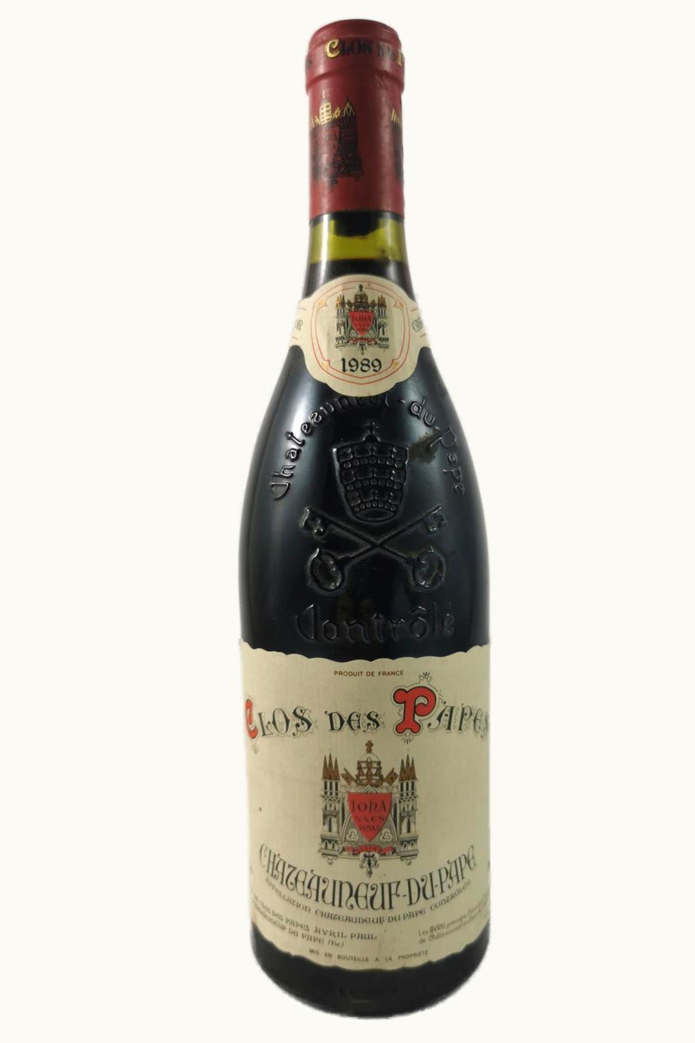 Paul Avril Clos de Pape Châteauneuf-du-Rhône, 1989
