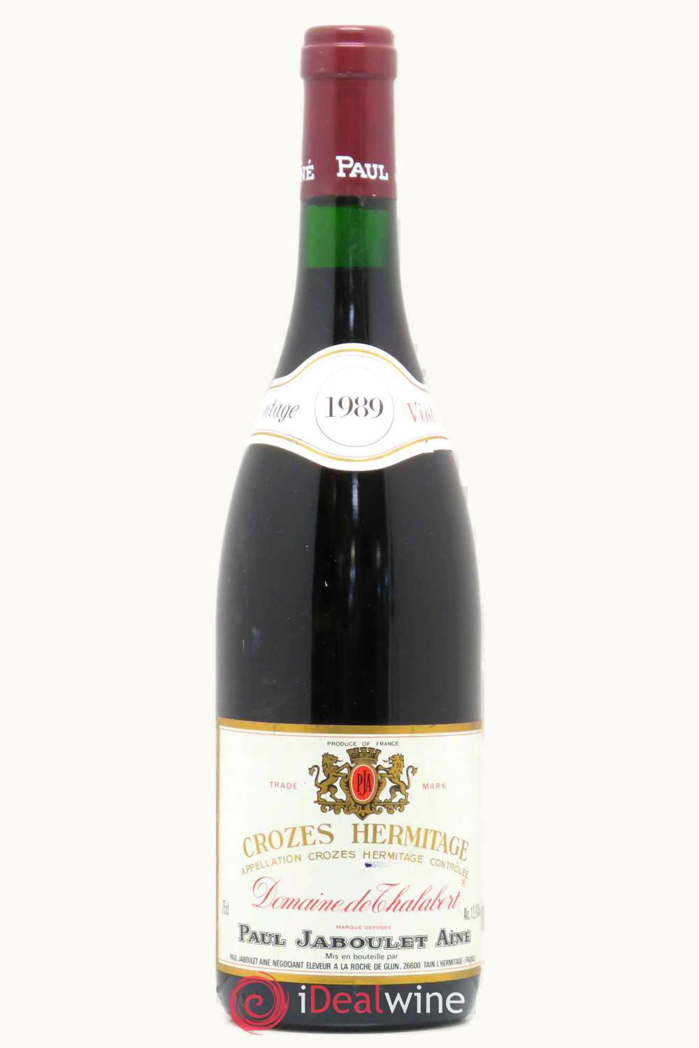 Paul Jaboulet Aîné Paul Jaboulet Aîné Dom de Thalabert Crozes-Hermitage Rhône, 1989