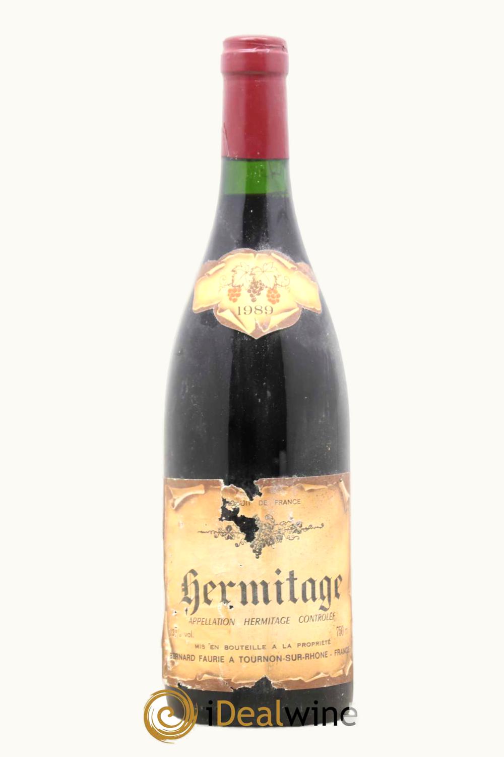 Bernard Faurie Rouge Hermitage Rhône, 1989