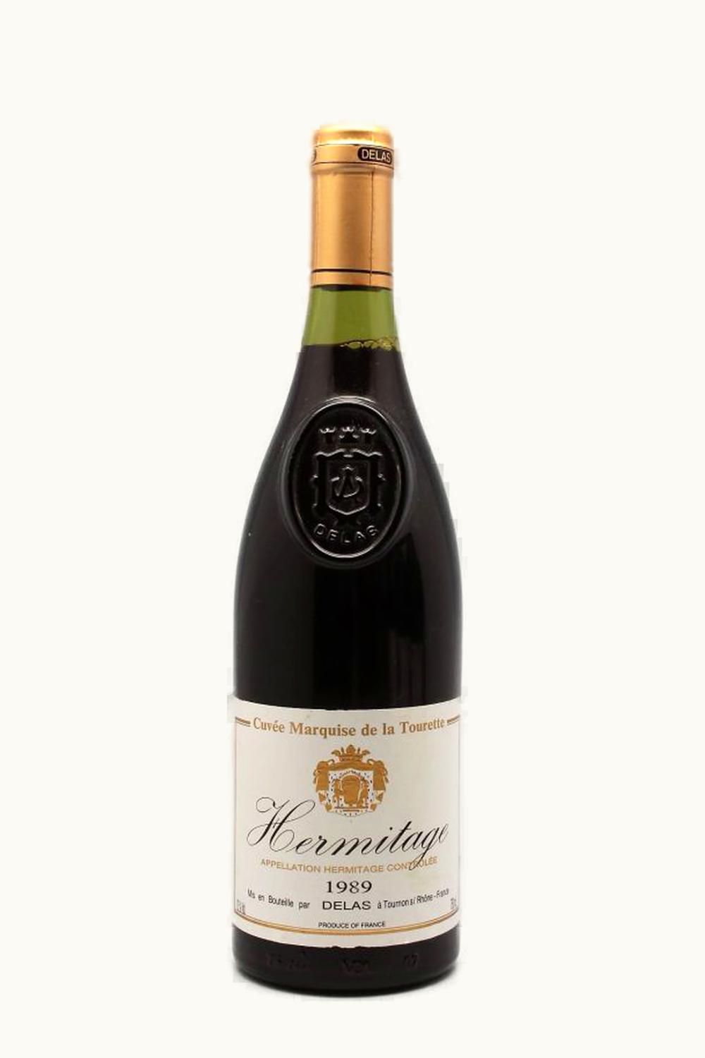 Delas Frères Dom de Tourette Marquise la Hermitage Rhône, 1989