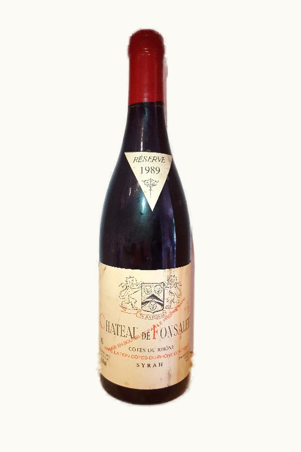 De Fonsalette Cuvée Sra Réservée Côte du Rhône, 1989